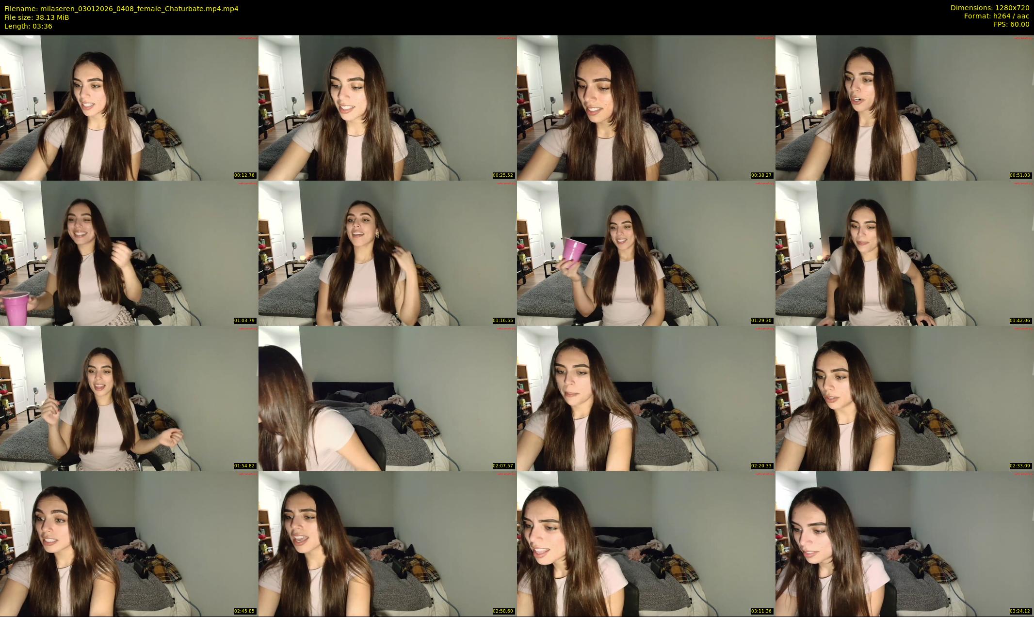 milaseren — 4 minute Chaturbate female cam show recording, 720p, Jan 3, 2026