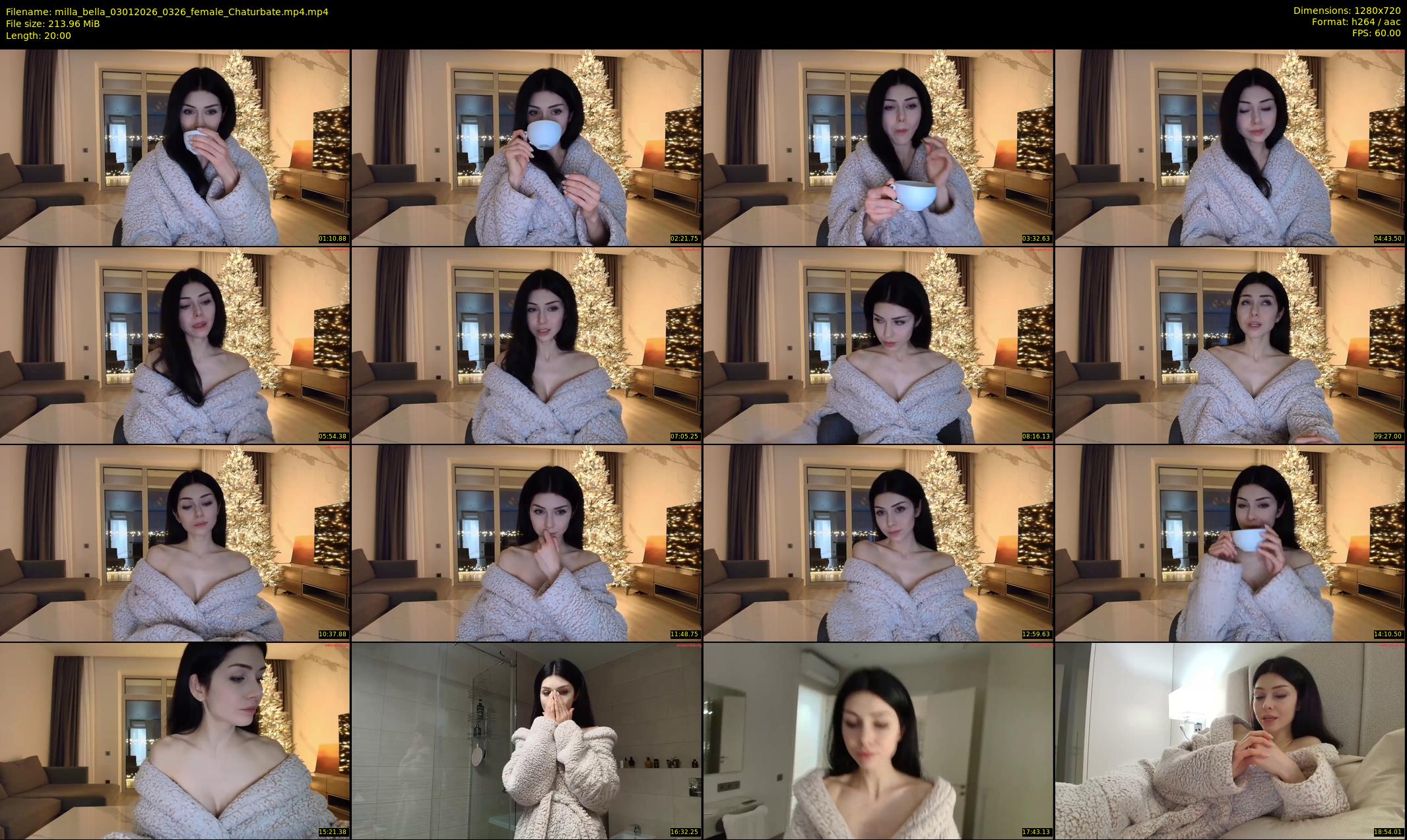 milla_bella — 20 minute Chaturbate female cam show recording, 720p, Jan 3, 2026
