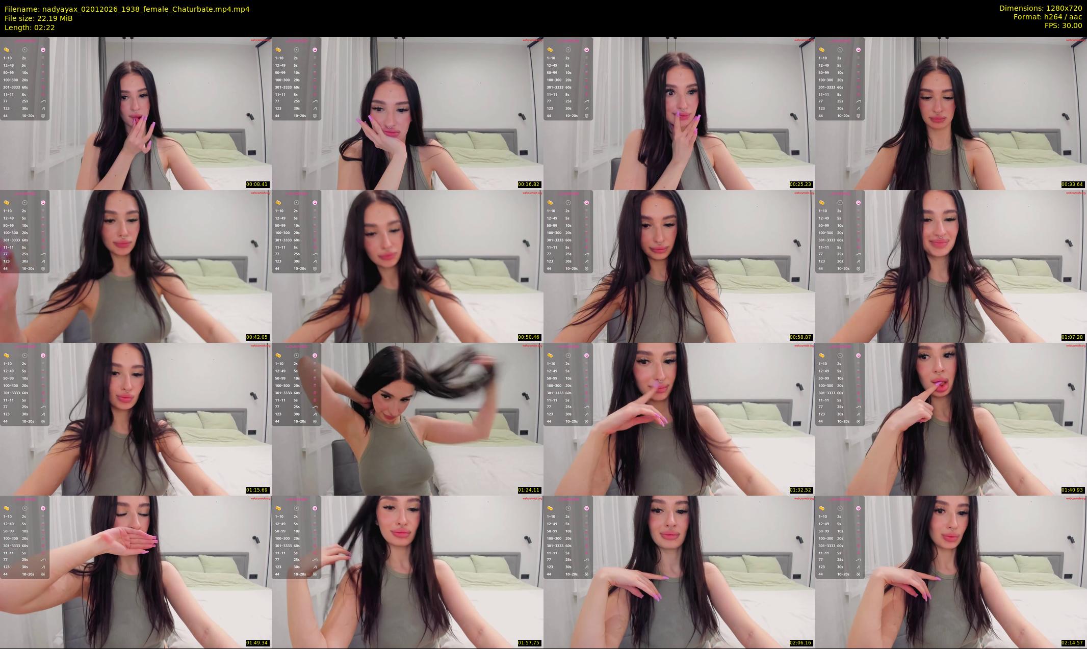 nadyayax — 3 minute Chaturbate female cam show recording, 720p, Jan 2, 2026