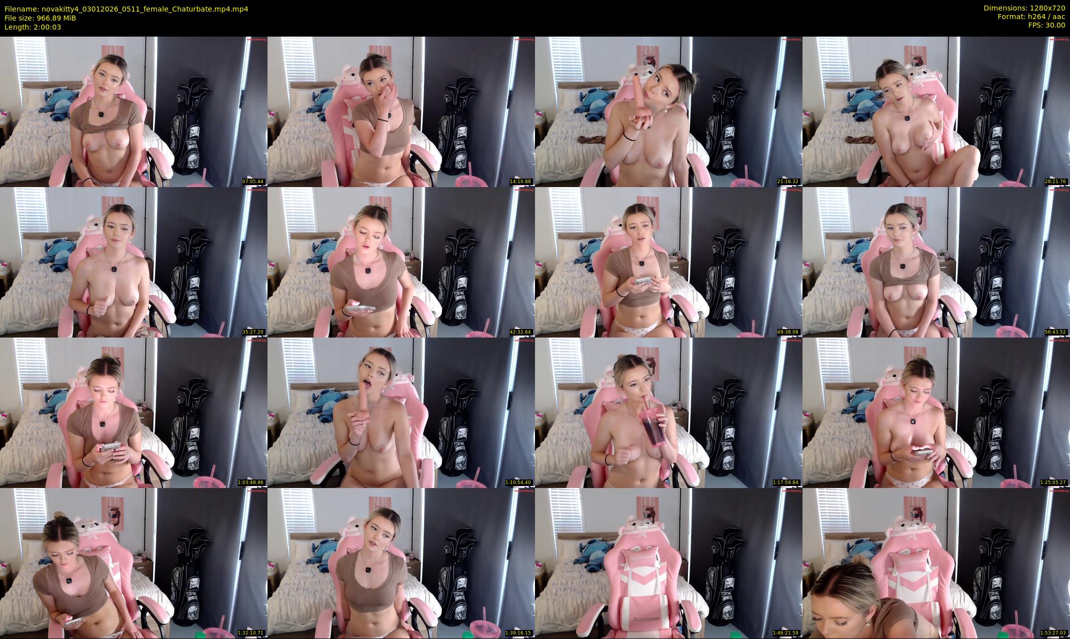 novakitty4 — 121 minute Chaturbate female cam show recording, 720p, Jan 3, 2026