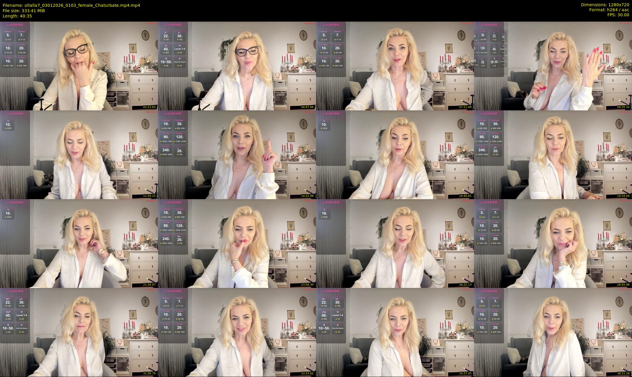 ollalla7 — 41 minute Chaturbate female cam show recording, 720p, Jan 3, 2026