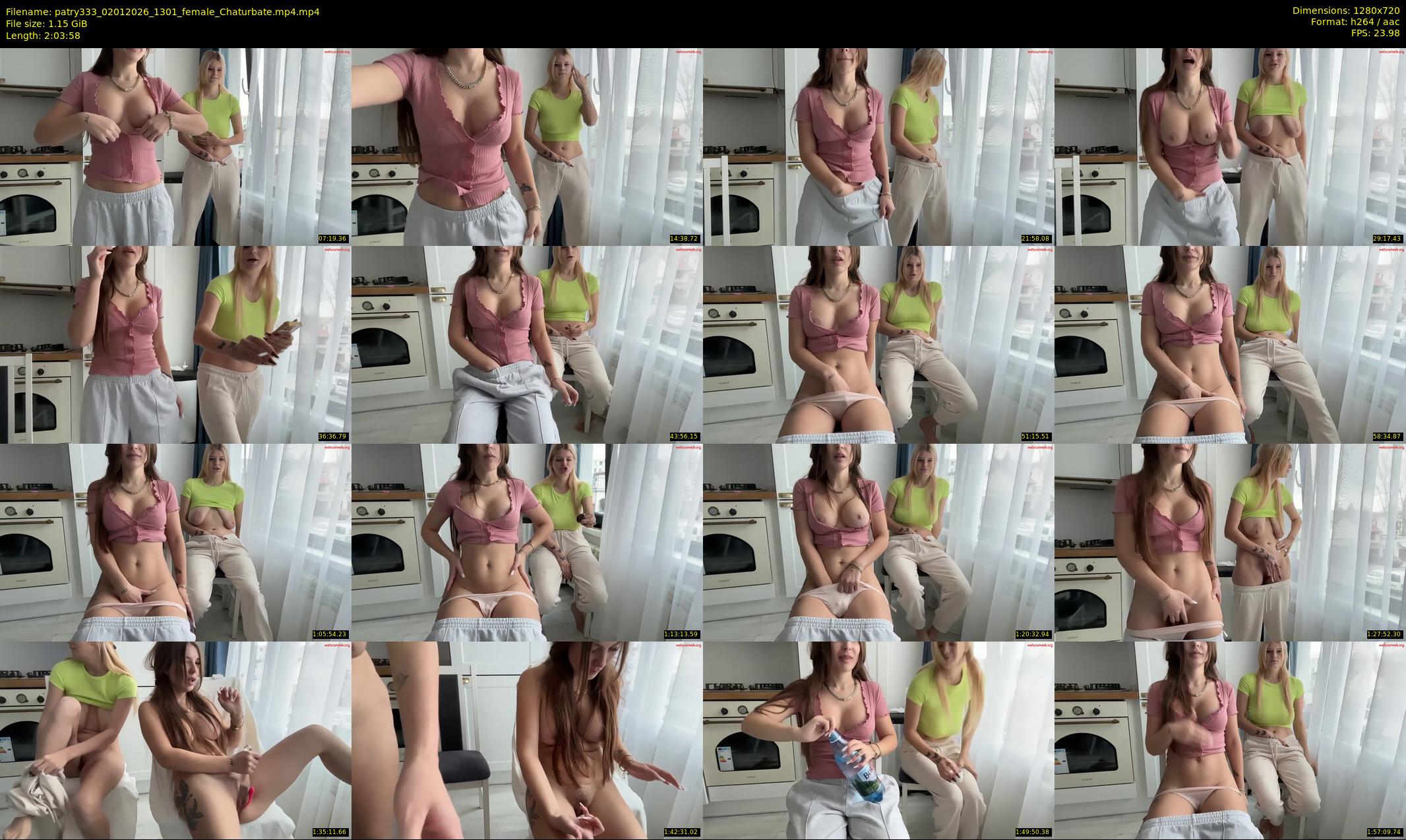patry333 — 124 minute Chaturbate female cam show recording, 720p, Jan 2, 2026