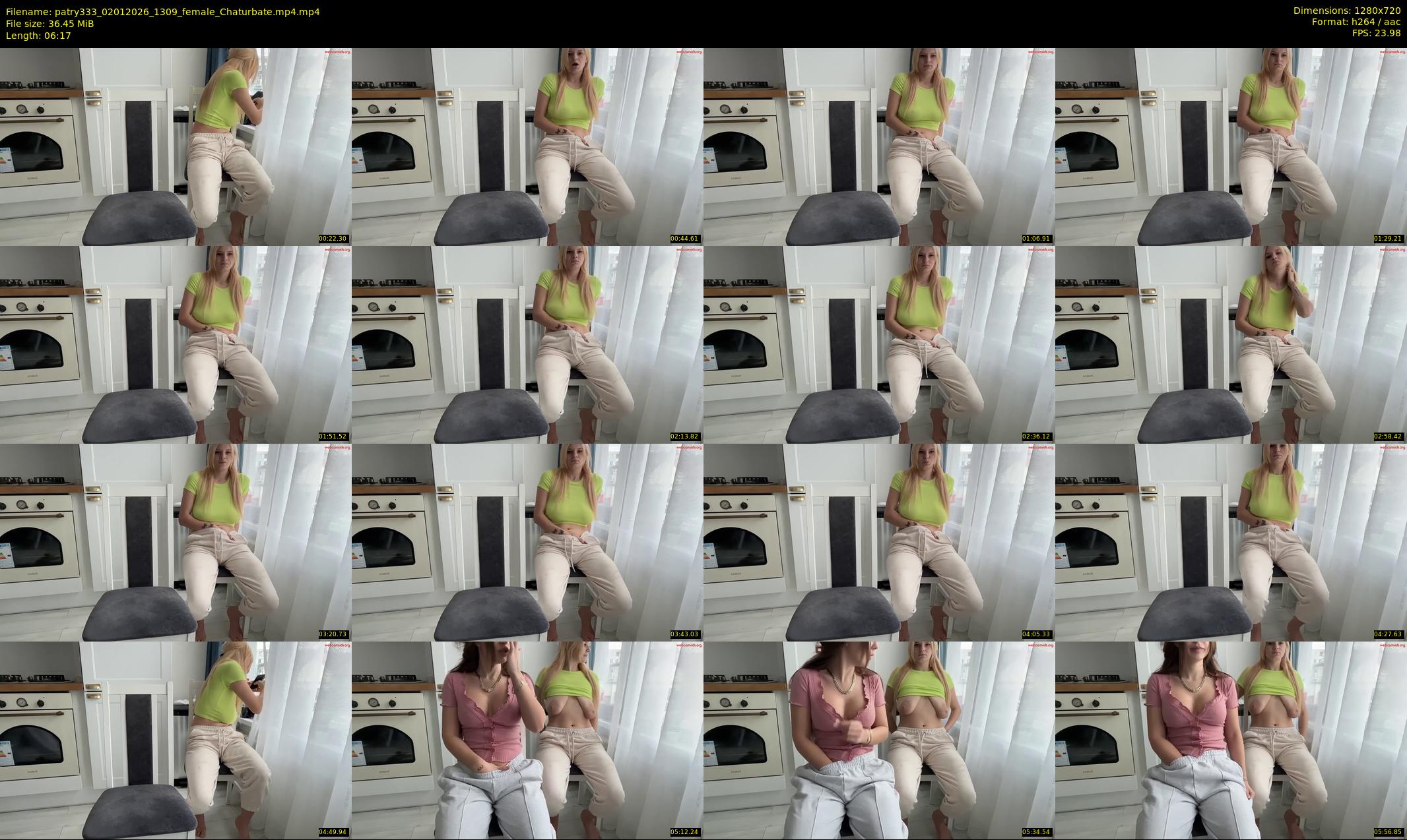patry333 — 7 minute Chaturbate female cam show recording, 720p, Jan 2, 2026