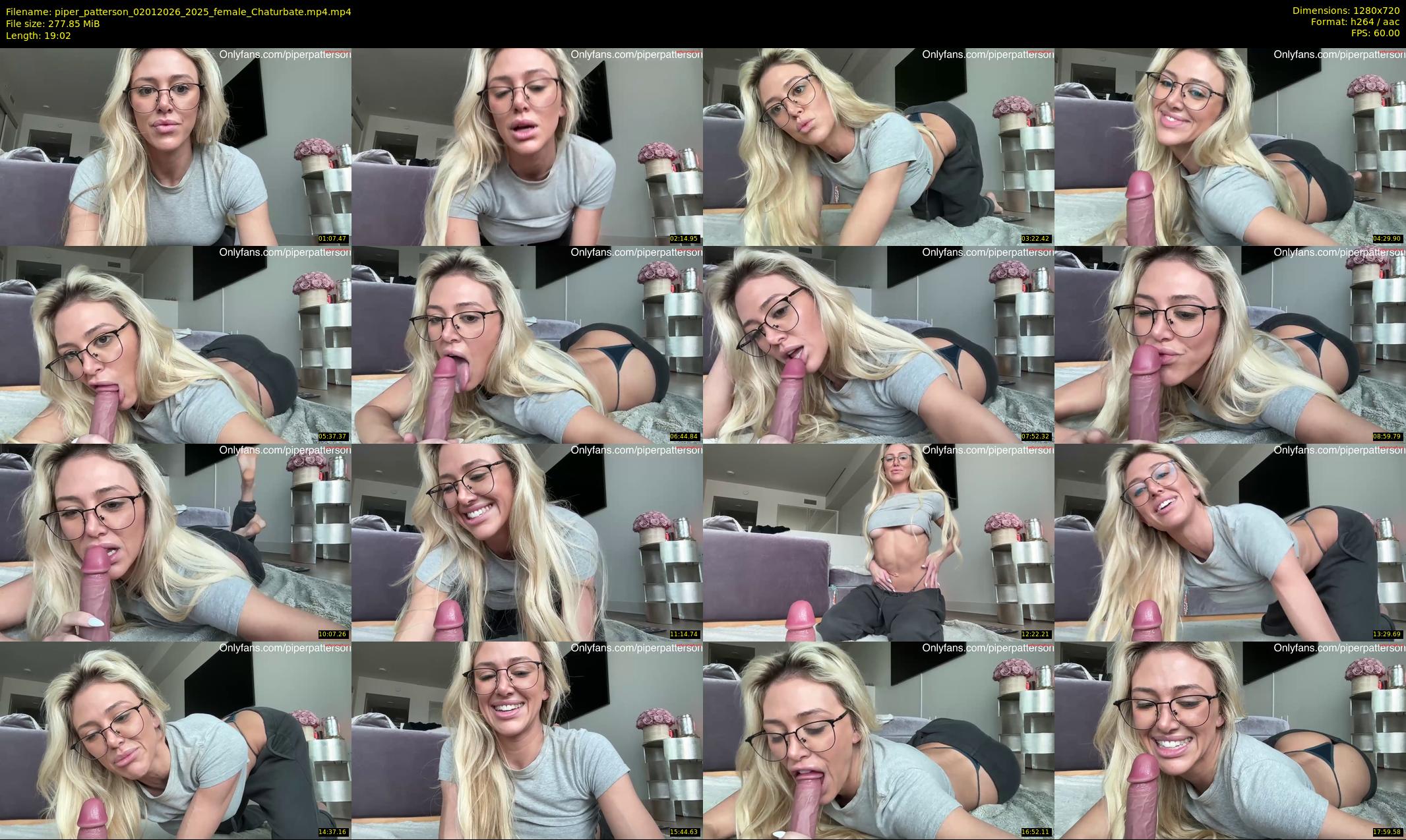 piper_patterson — 20 minute Chaturbate female cam show recording, 720p, Jan 2, 2026