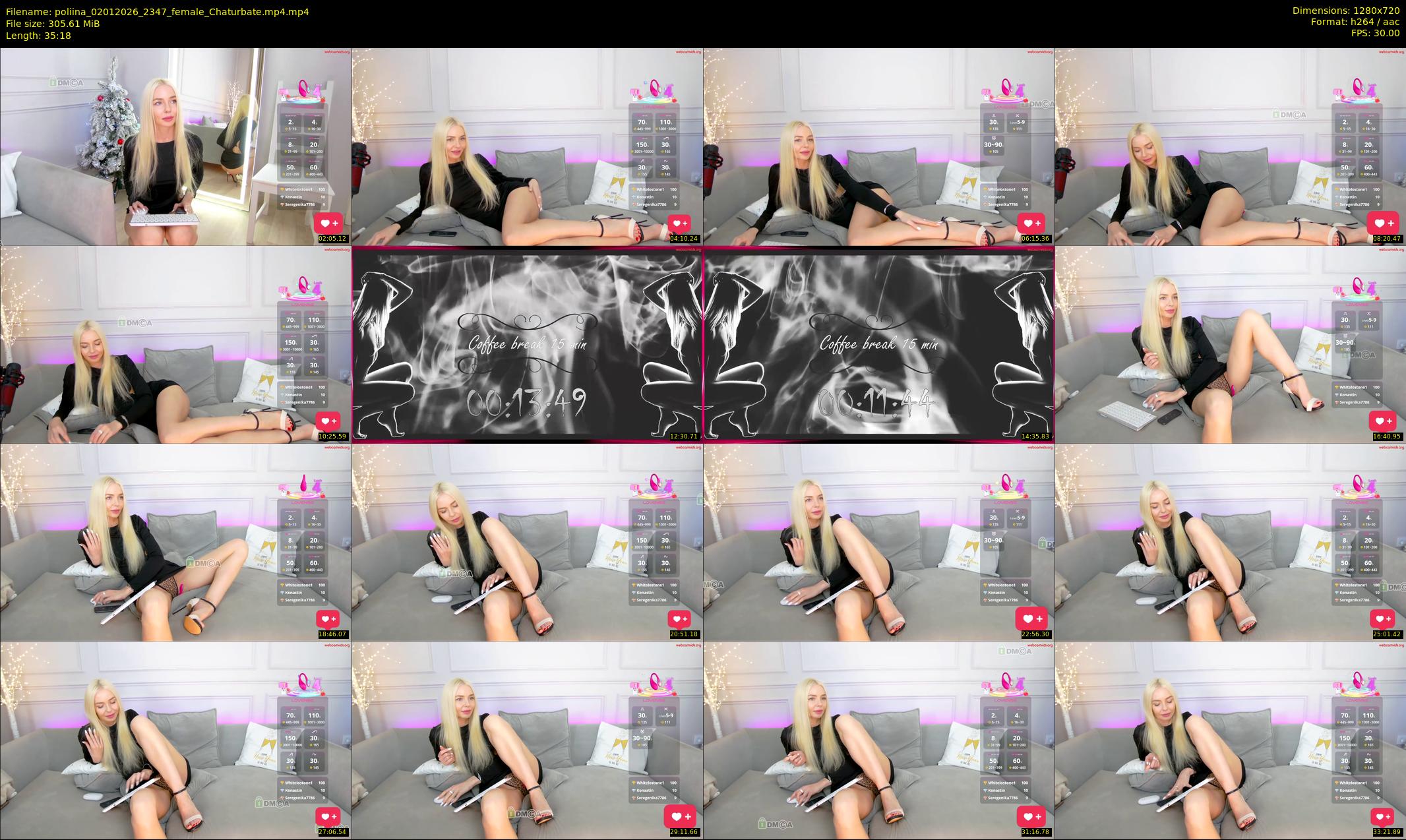 poliina — 36 minute Chaturbate female cam show recording, 720p, Jan 2, 2026