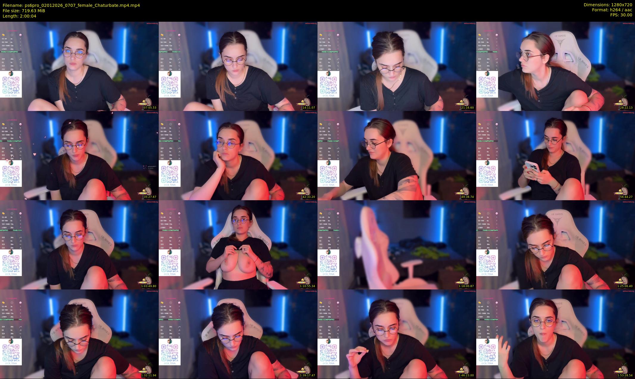 ps6pro — 121 minute Chaturbate female cam show recording, 720p, Jan 2, 2026