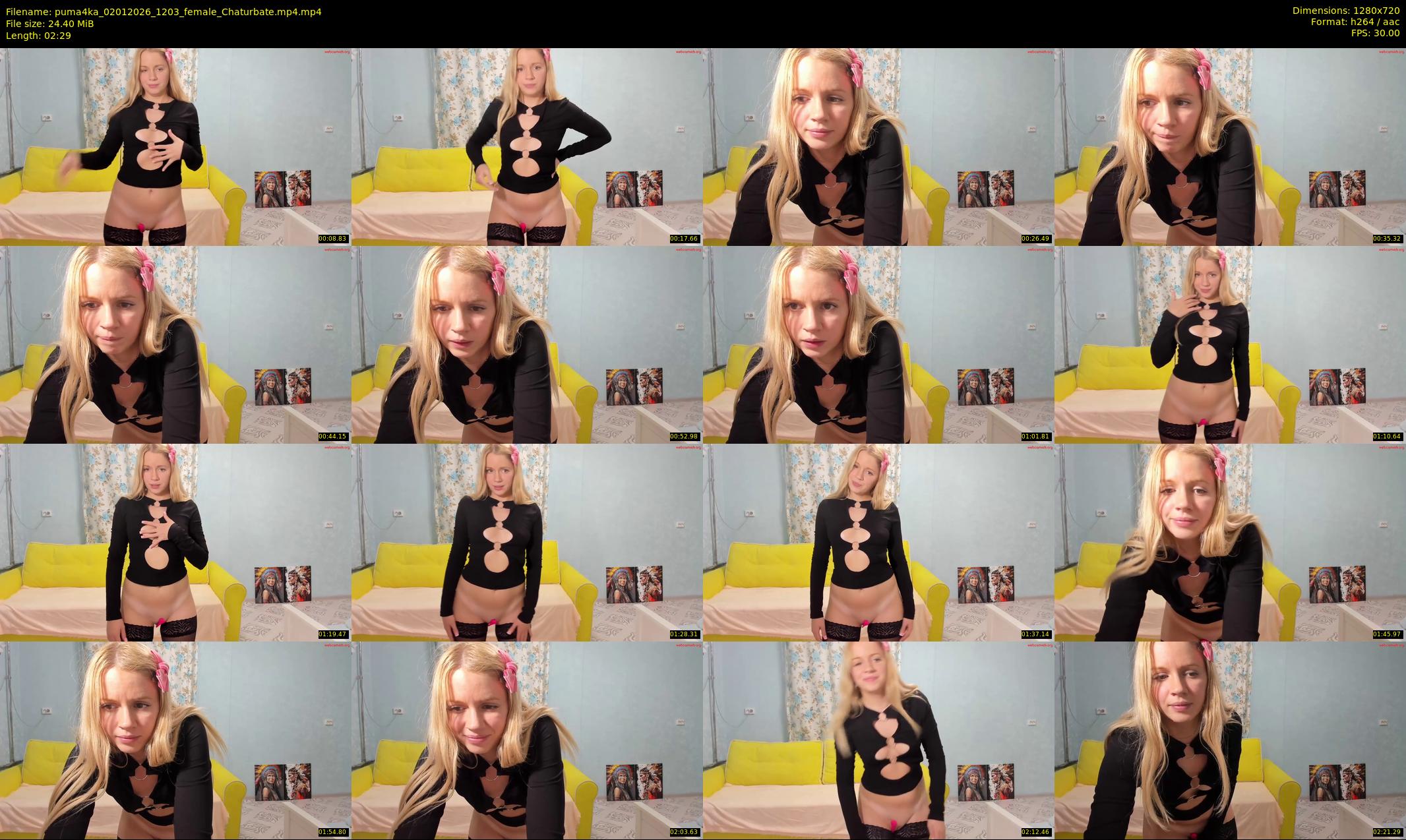 puma4ka — 3 minute Chaturbate female cam show recording, 720p, Jan 2, 2026