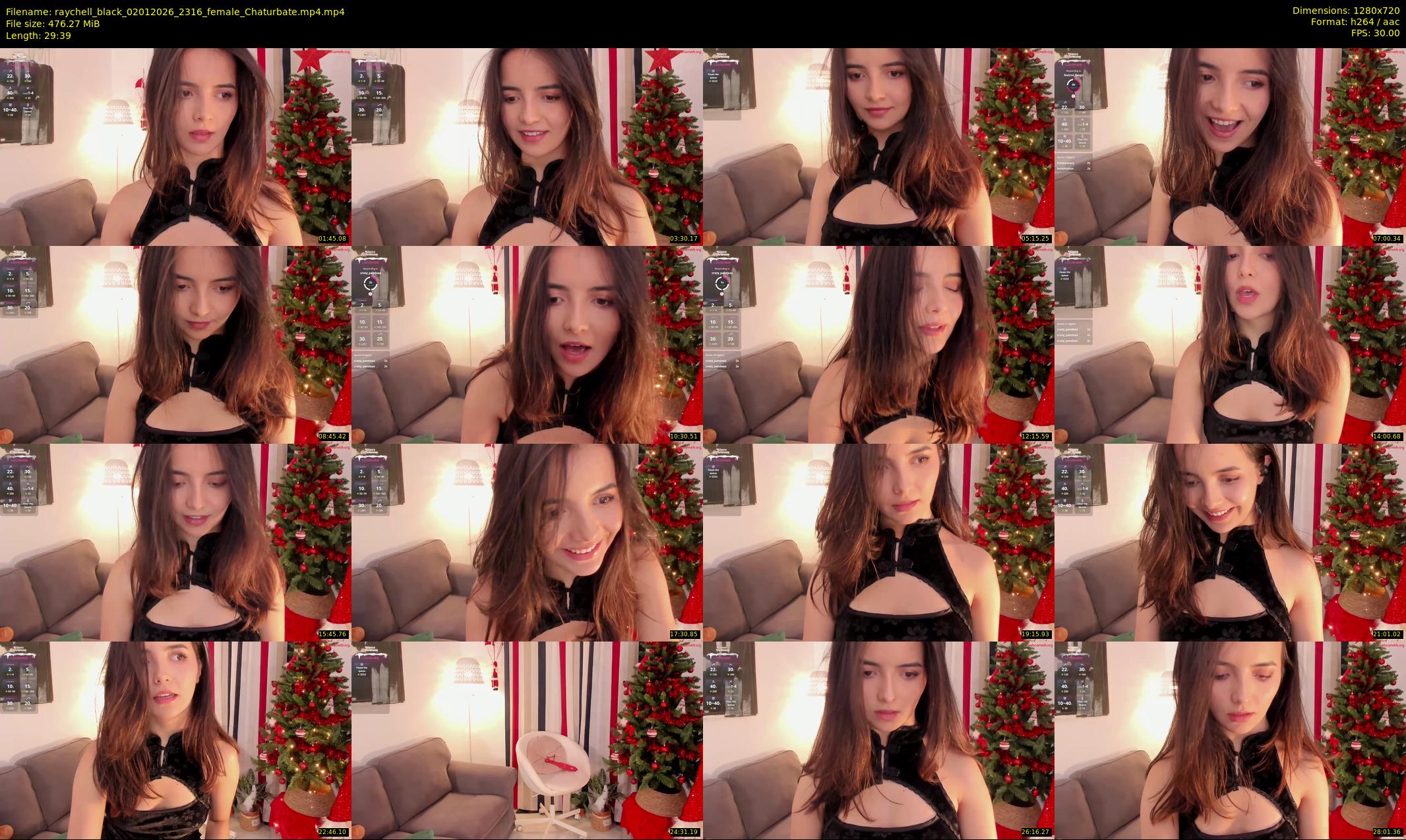 raychell_black — 30 minute Chaturbate female cam show recording, 720p, Jan 2, 2026