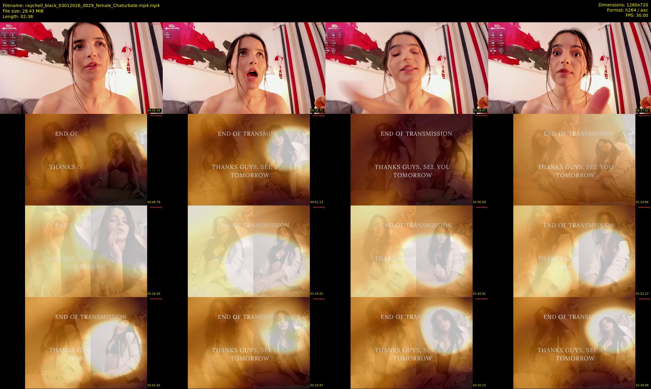 raychell_black — 3 minute Chaturbate female cam show recording, 720p, Jan 3, 2026