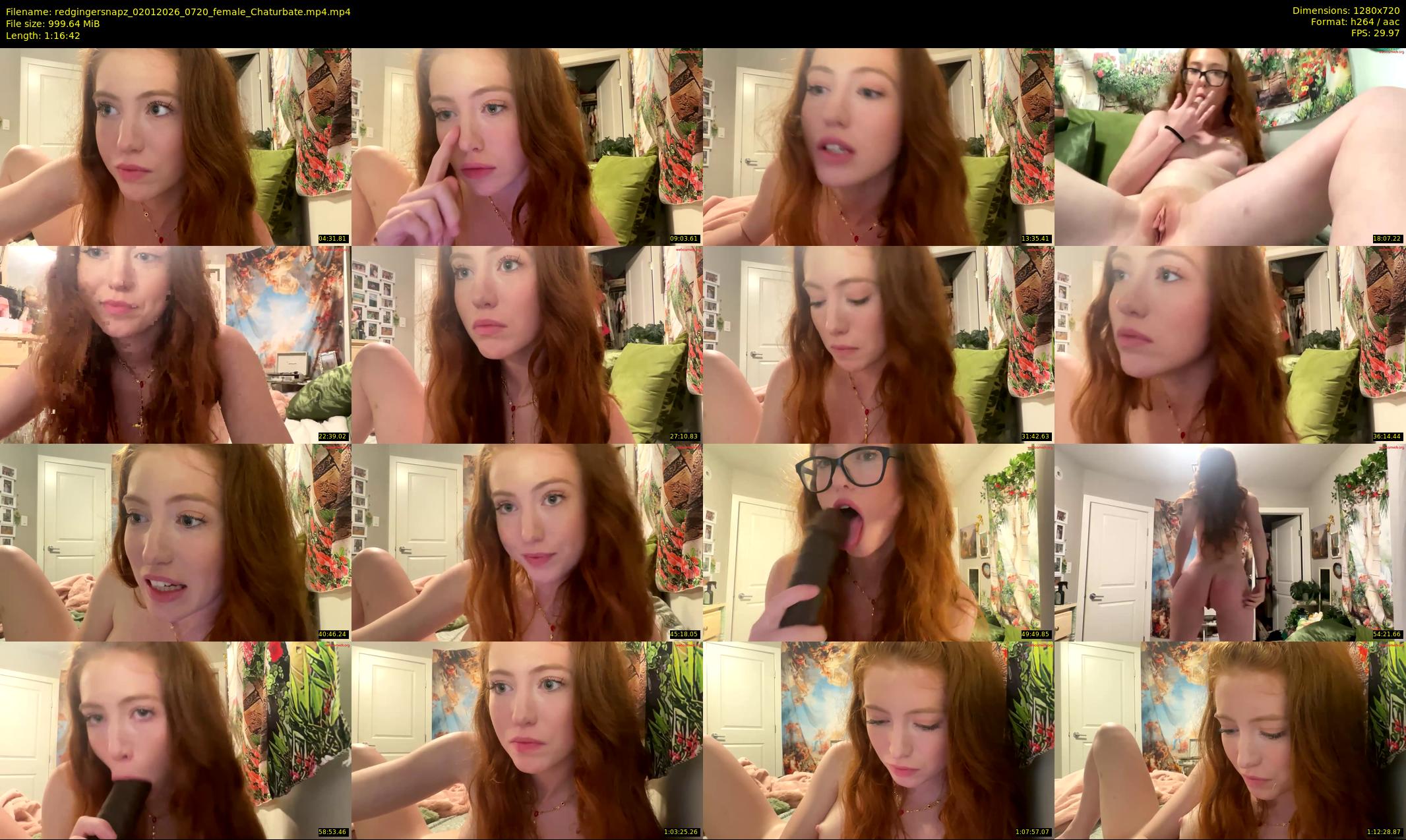 redgingersnapz — 77 minute Chaturbate female cam show recording, 720p, Jan 2, 2026