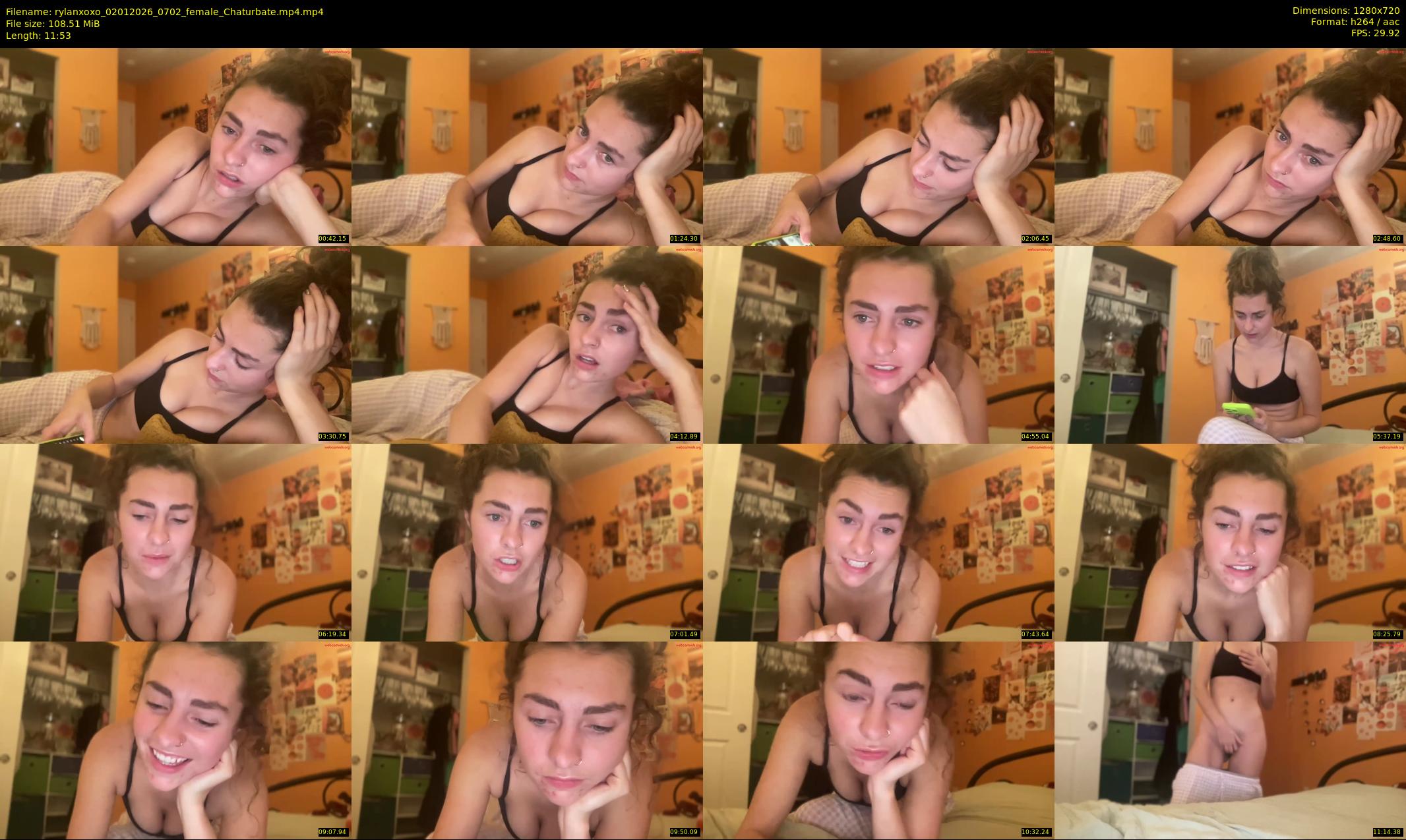 rylanxoxo — 12 minute Chaturbate female cam show recording, 720p, Jan 2, 2026