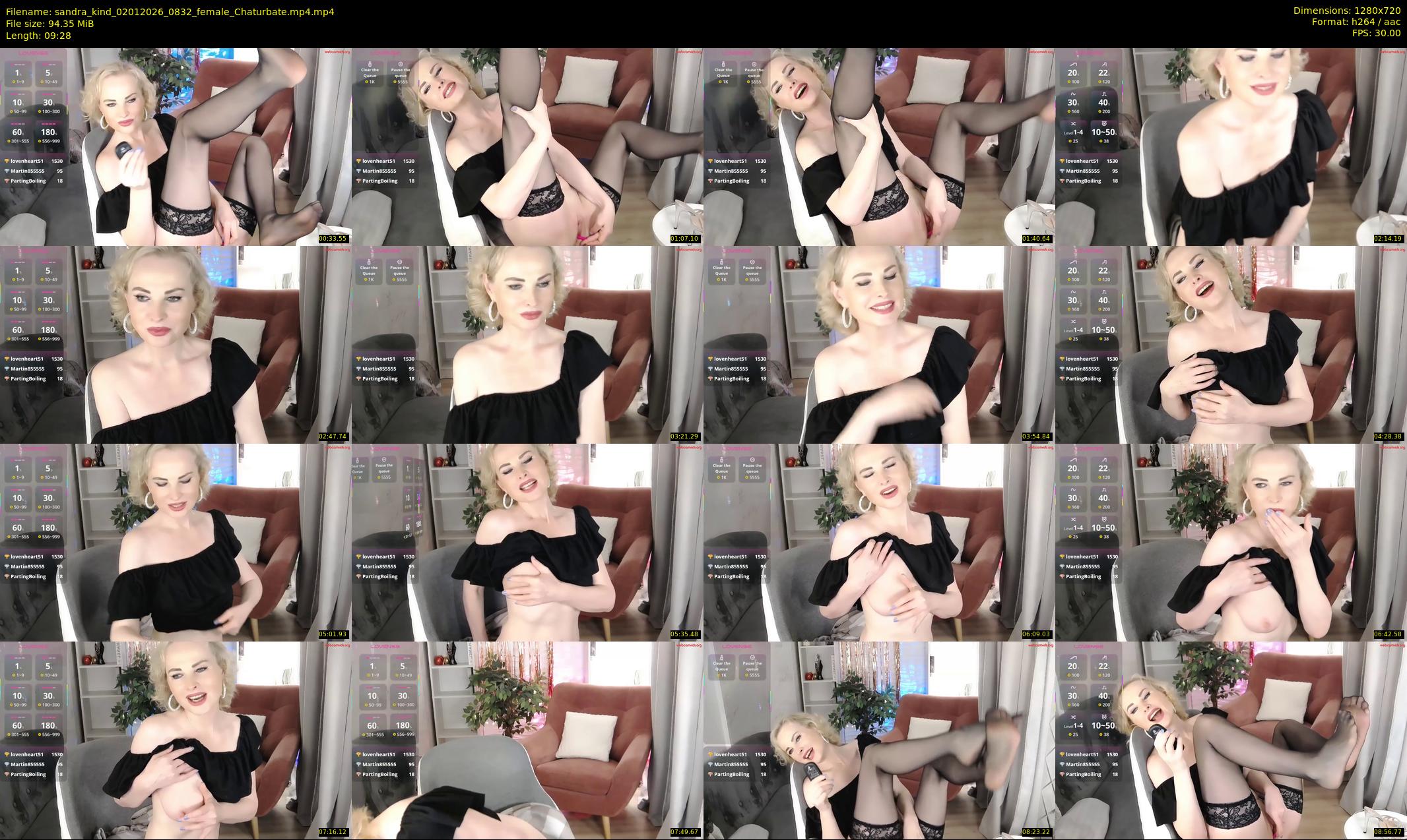 sandra_kind — 10 minute Chaturbate female cam show recording, 720p, Jan 2, 2026