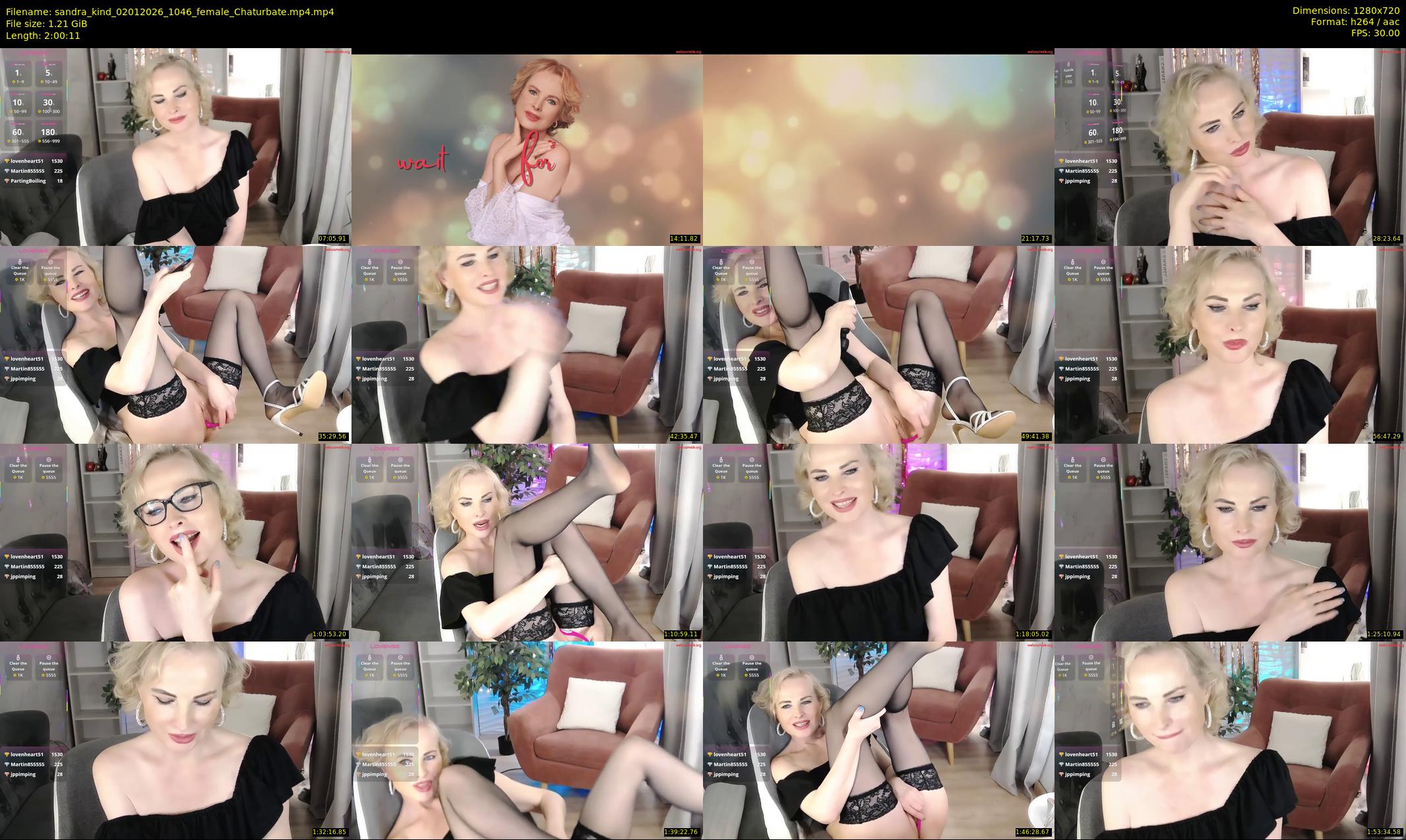sandra_kind — 121 minute Chaturbate female cam show recording, 720p, Jan 2, 2026