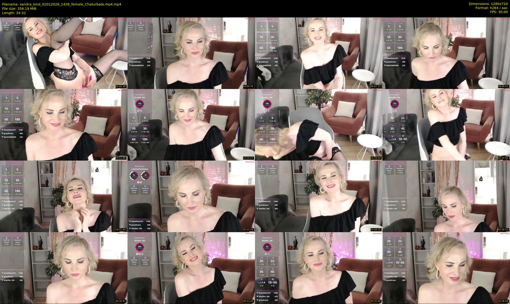 sandra_kind — 35 minute Chaturbate female cam show recording, 720p, Jan 2, 2026