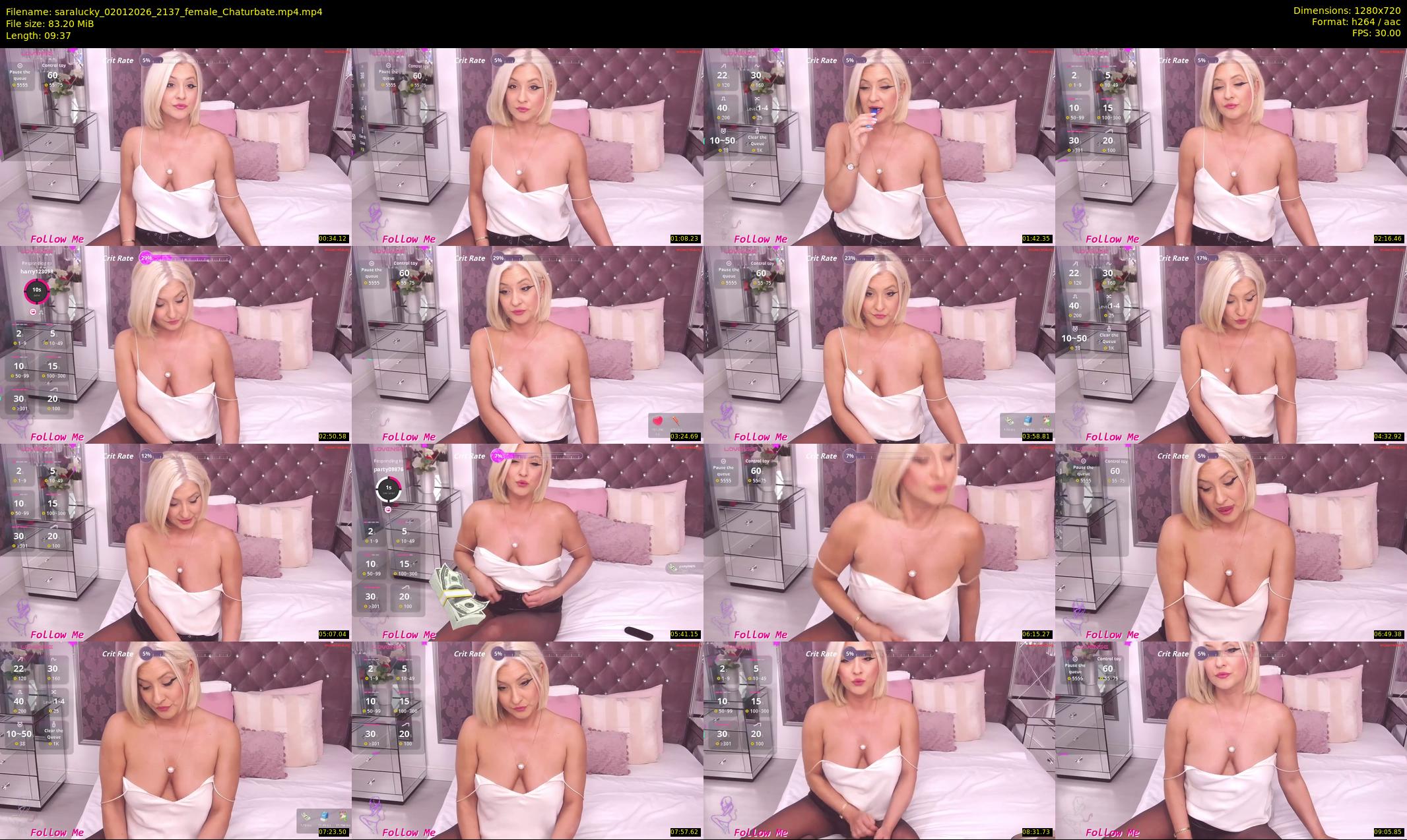 saralucky — 10 minute Chaturbate female cam show recording, 720p, Jan 2, 2026