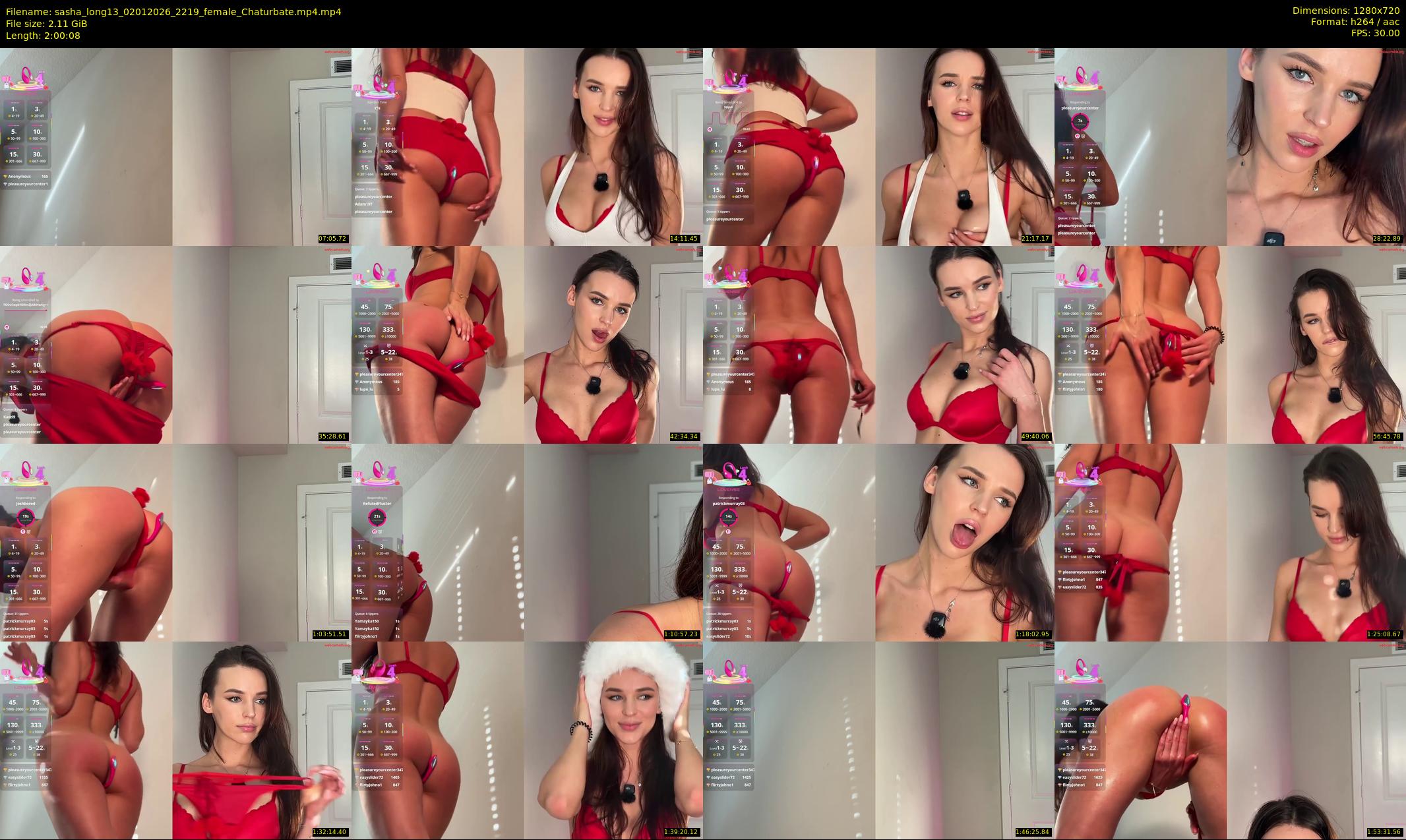 sasha_long13 — 121 minute Chaturbate female cam show recording, 720p, Jan 2, 2026