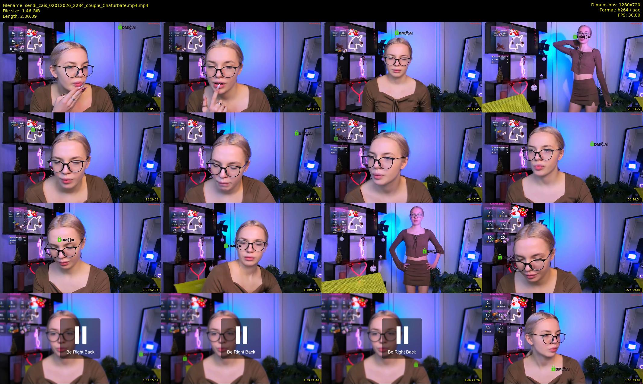 sendi_cais — 121 minute Chaturbate female cam show recording, 720p, Jan 2, 2026