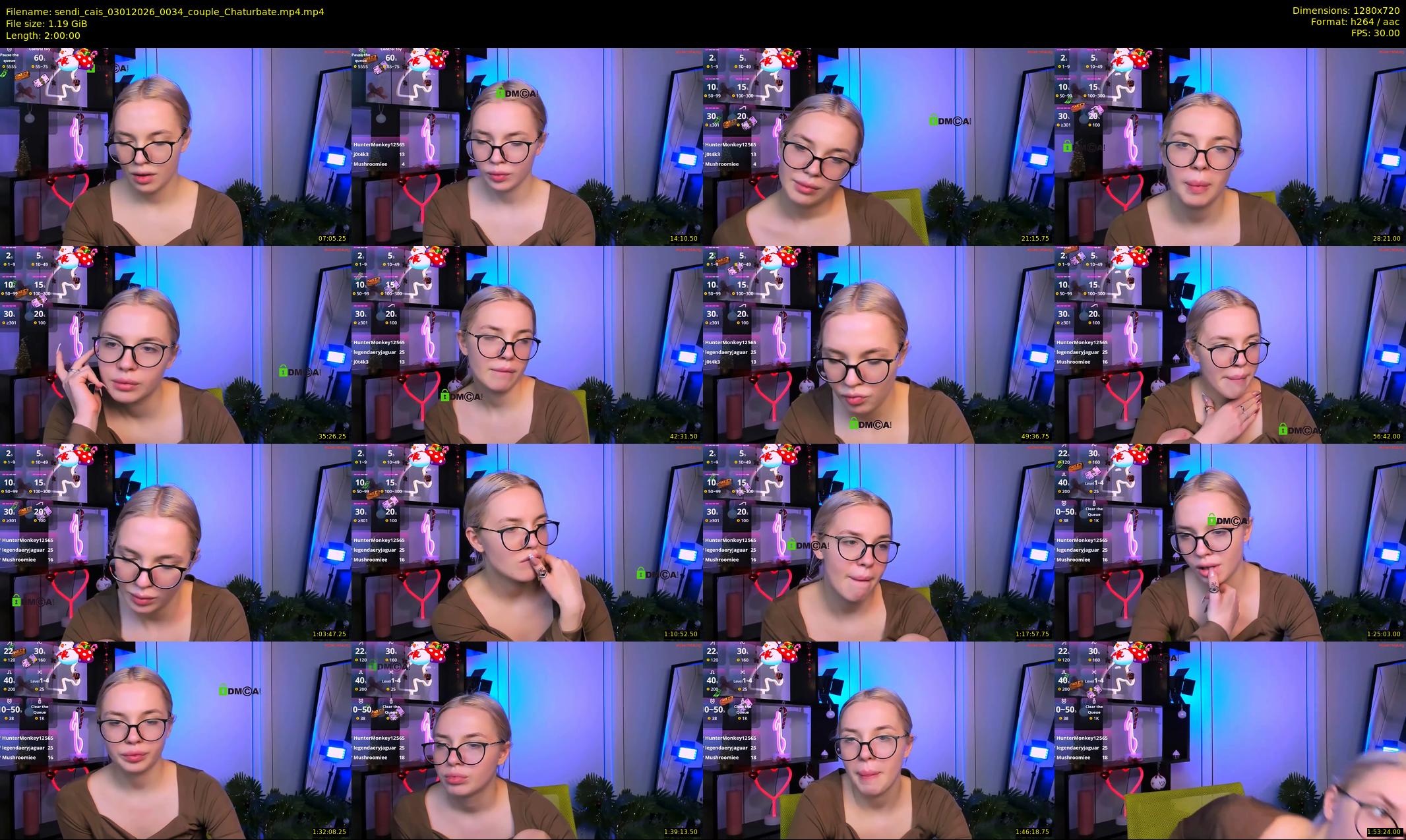 sendi_cais — 120 minute Chaturbate female cam show recording, 720p, Jan 3, 2026