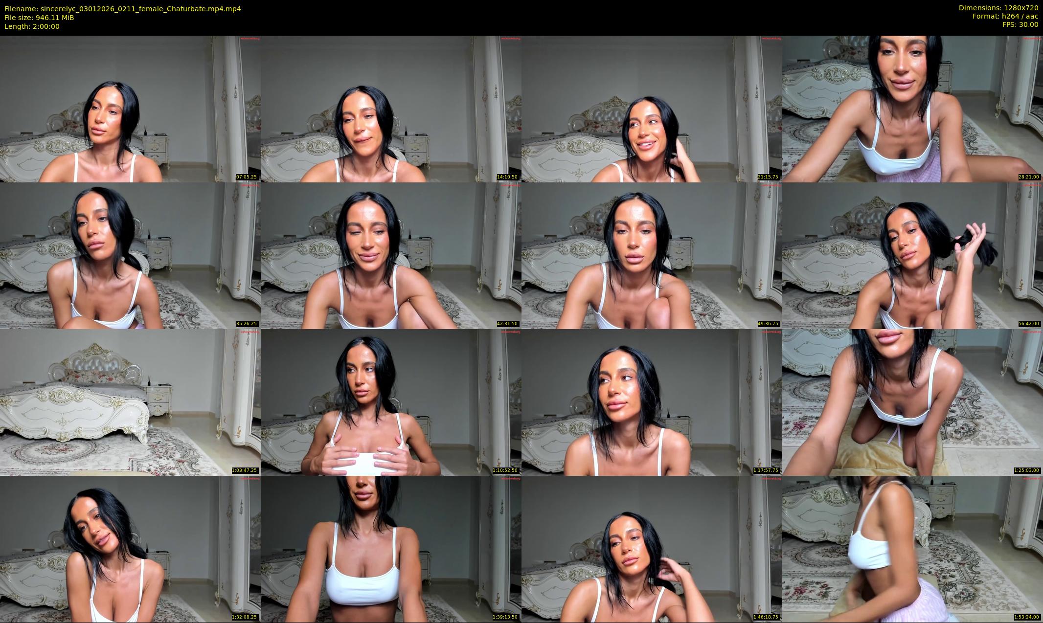 sincerelyc — 120 minute Chaturbate female cam show recording, 720p, Jan 3, 2026