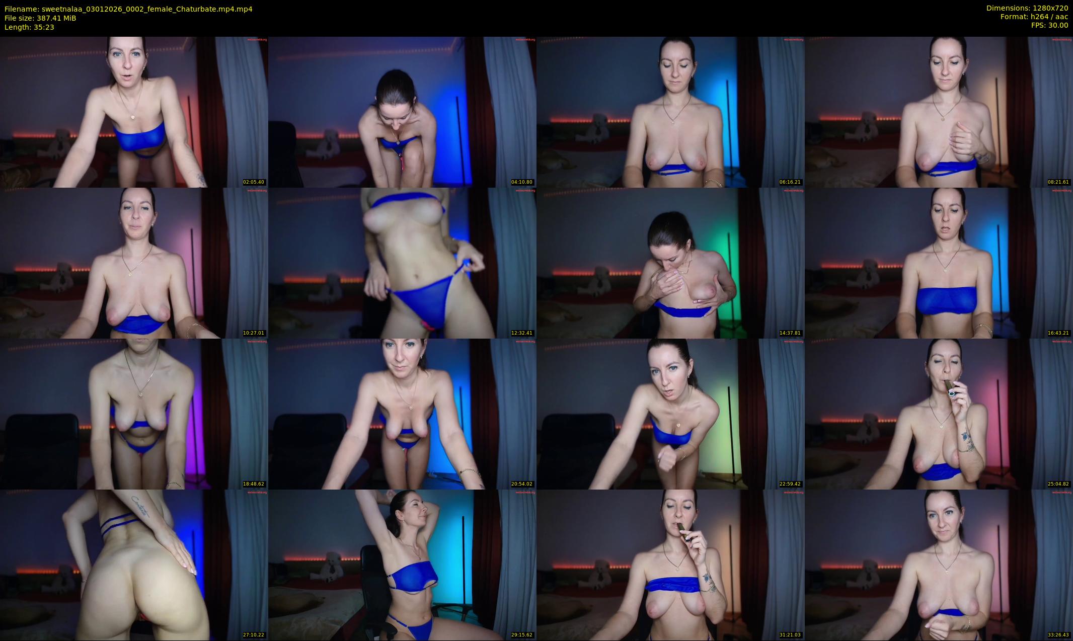 sweetnalaa — 36 minute Chaturbate female cam show recording, 720p, Jan 3, 2026