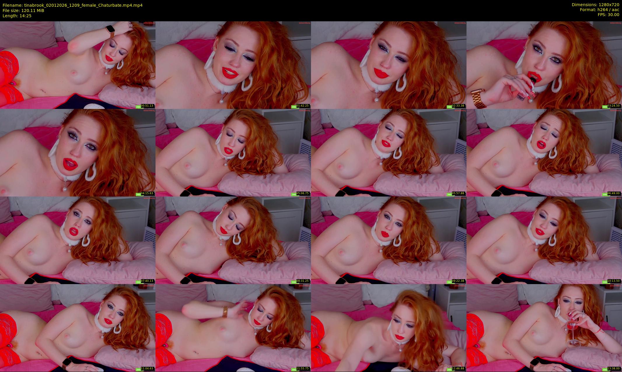 tinabrook — 15 minute Chaturbate female cam show recording, 720p, Jan 2, 2026