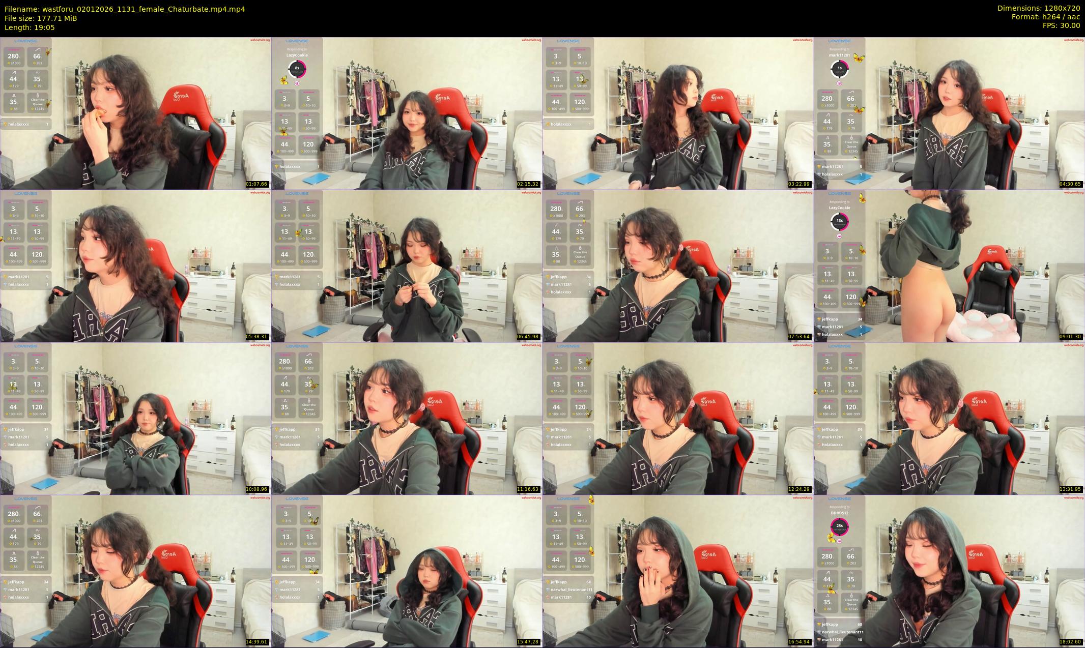 wastforu — 20 minute Chaturbate female cam show recording, 720p, Jan 2, 2026