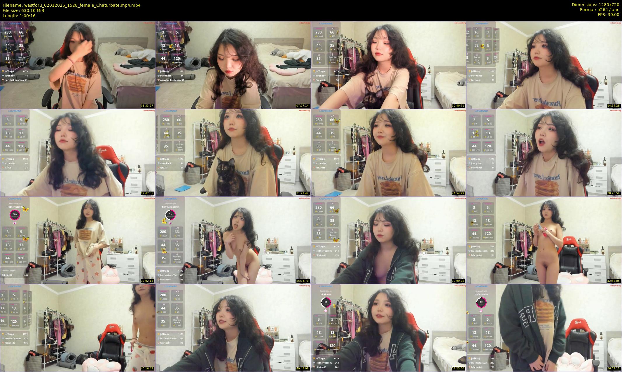 wastforu — 61 minute Chaturbate female cam show recording, 720p, Jan 2, 2026