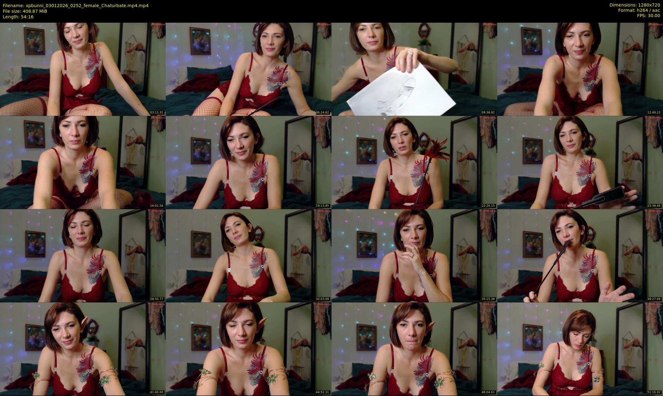 xpbunni — 55 minute Chaturbate female cam show recording, 720p, Jan 3, 2026