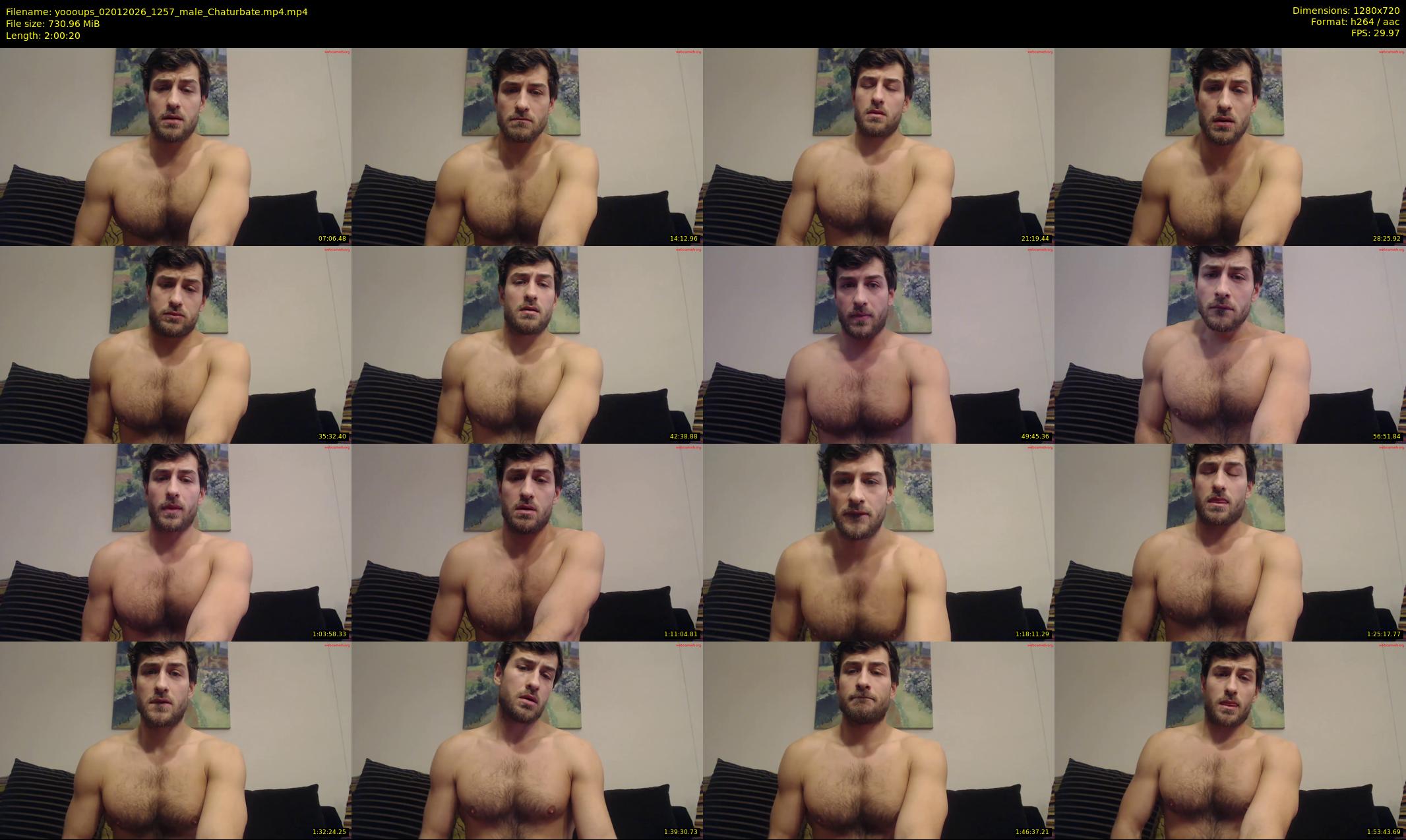 yoooups — 121 minute Chaturbate male cam show recording, 720p, Jan 2, 2026