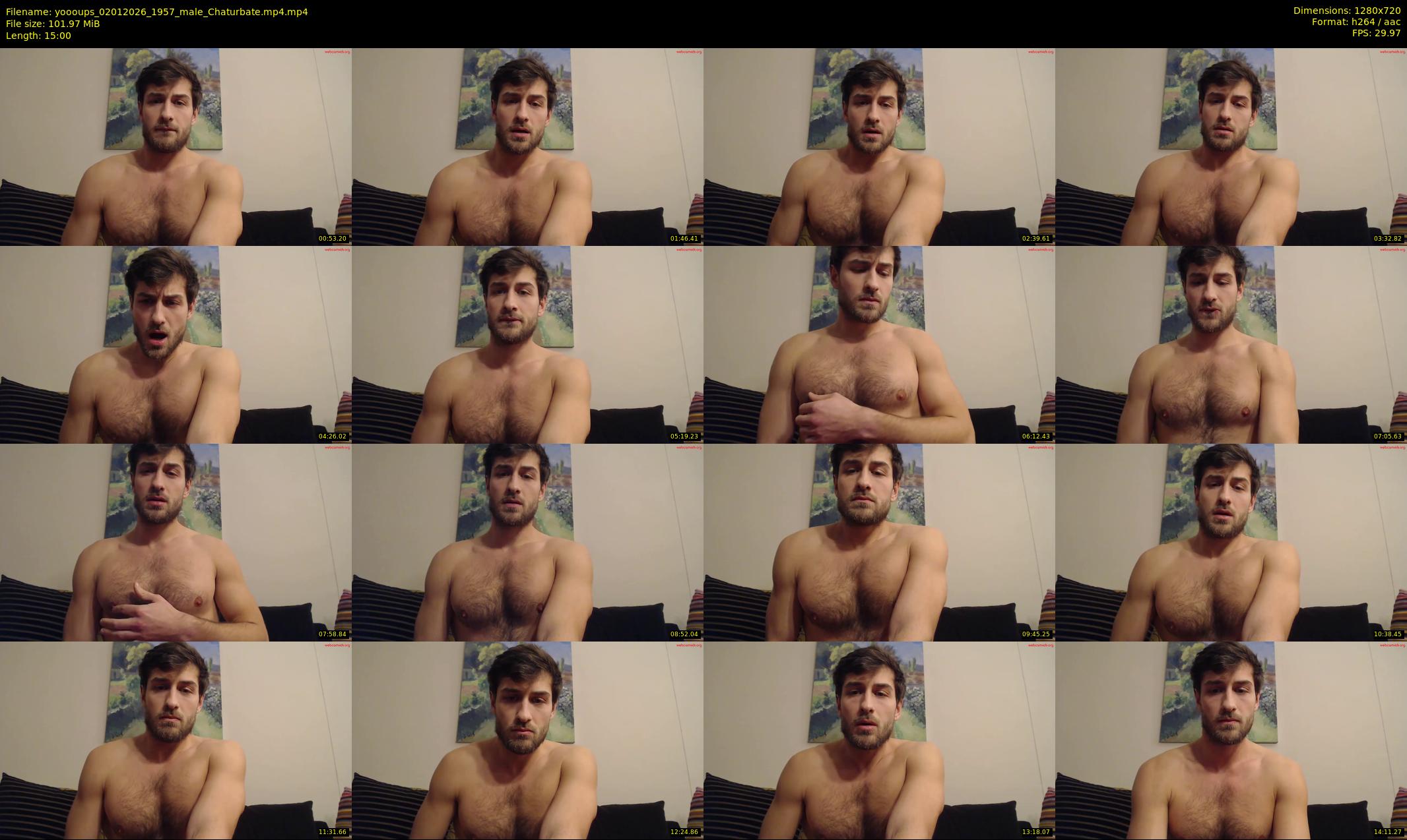 yoooups — 15 minute Chaturbate male cam show recording, 720p, Jan 2, 2026