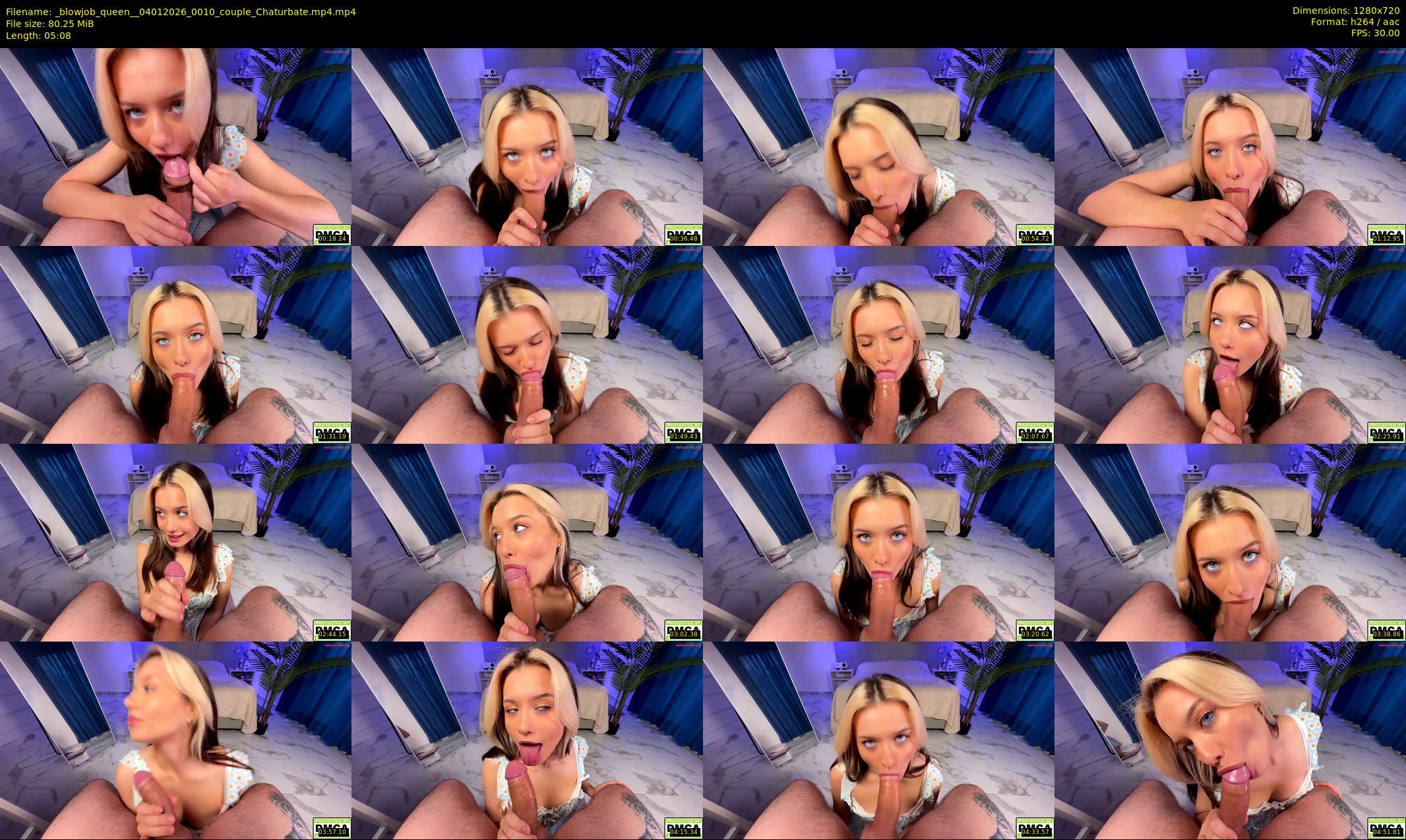 _blowjob_queen_ — 6 minute Chaturbate couple cam show recording, 720p, Jan 4, 2026