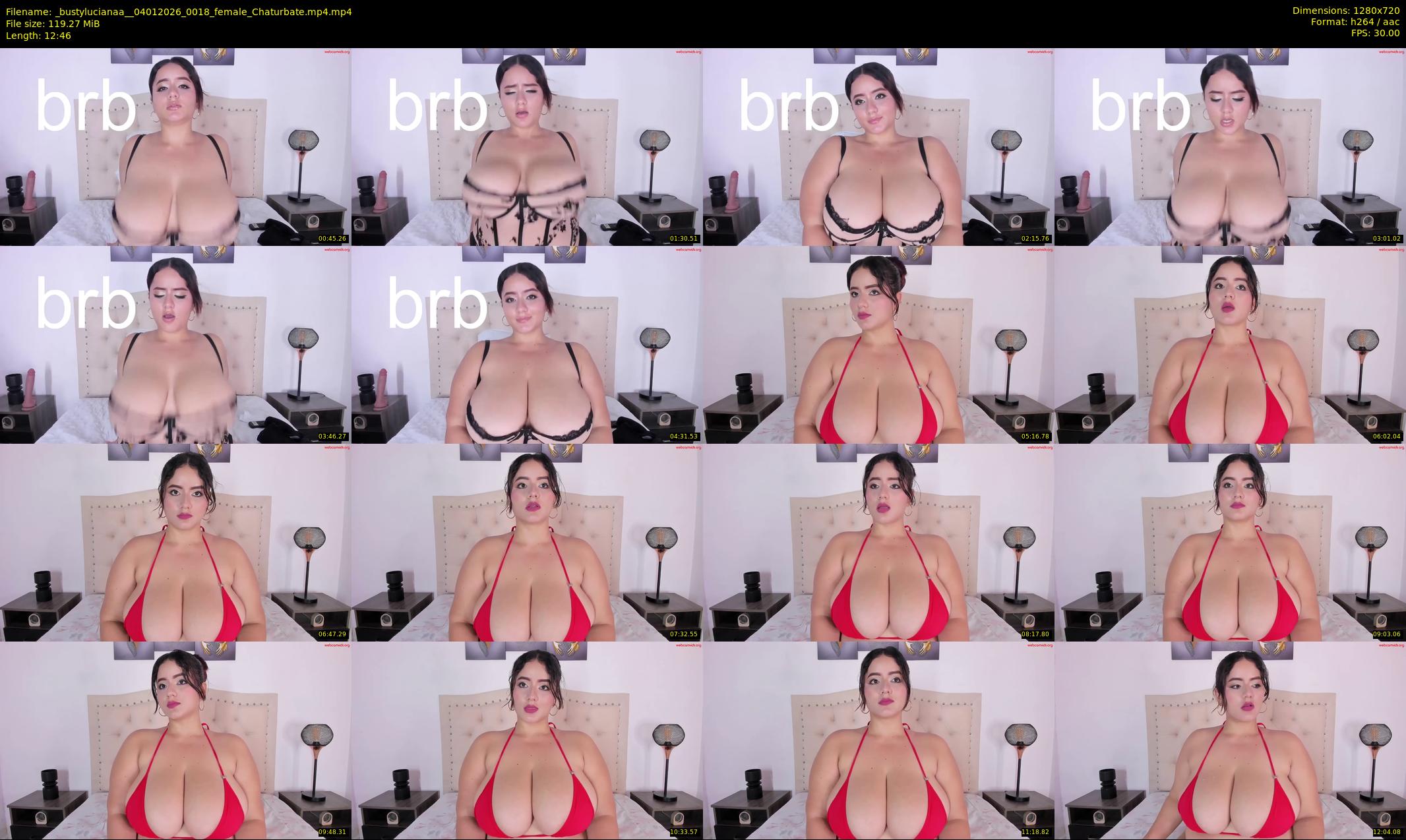 _bustylucianaa_ — 13 minute Chaturbate female cam show recording, 720p, Jan 4, 2026