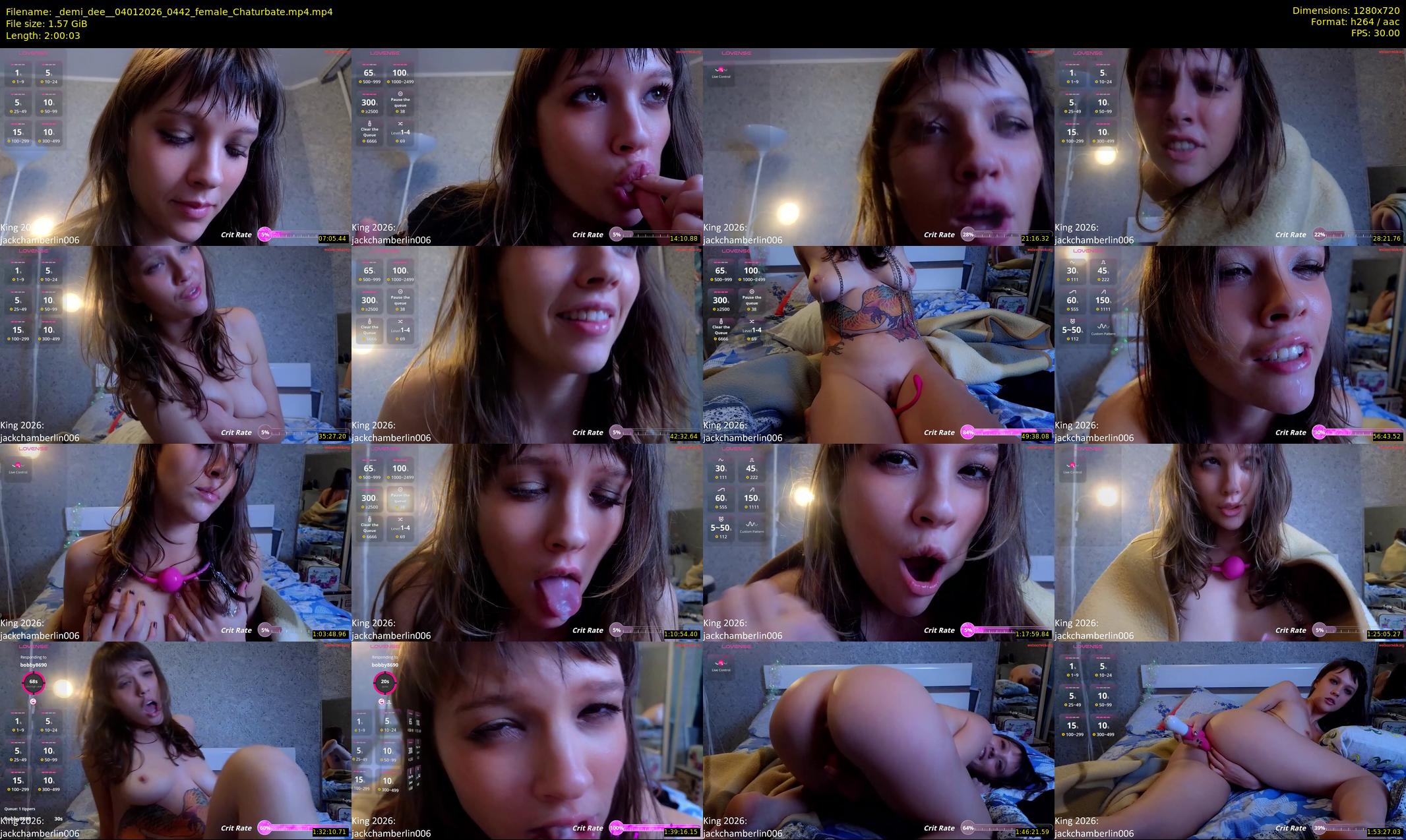 _demi_dee_ — 121 minute Chaturbate female cam show recording, 720p, Jan 4, 2026