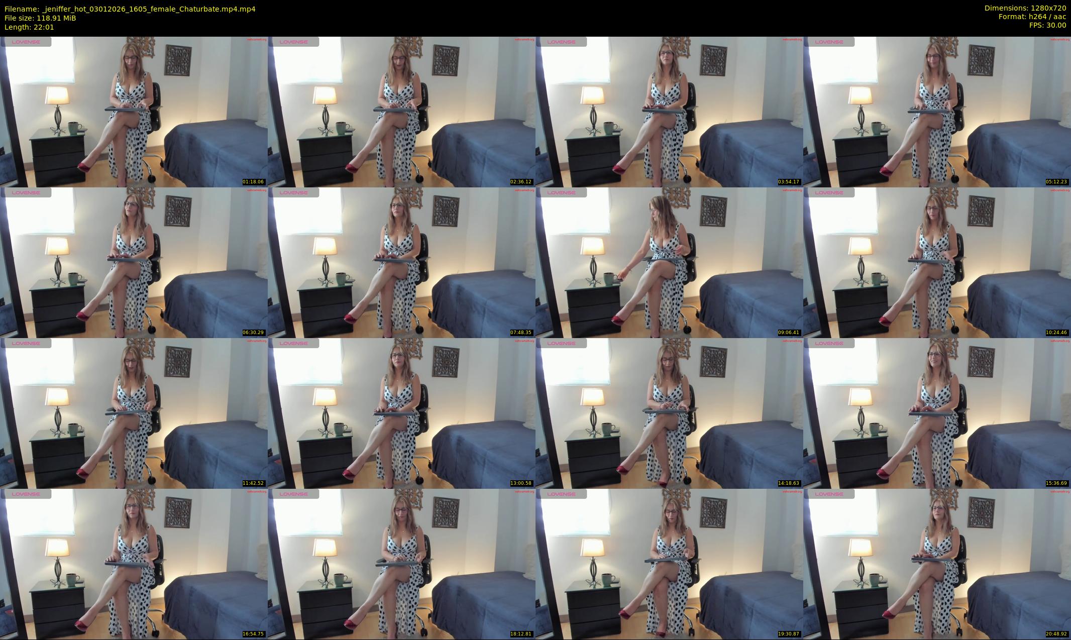 _jeniffer_hot — 23 minute Chaturbate female cam show recording, 720p, Jan 3, 2026