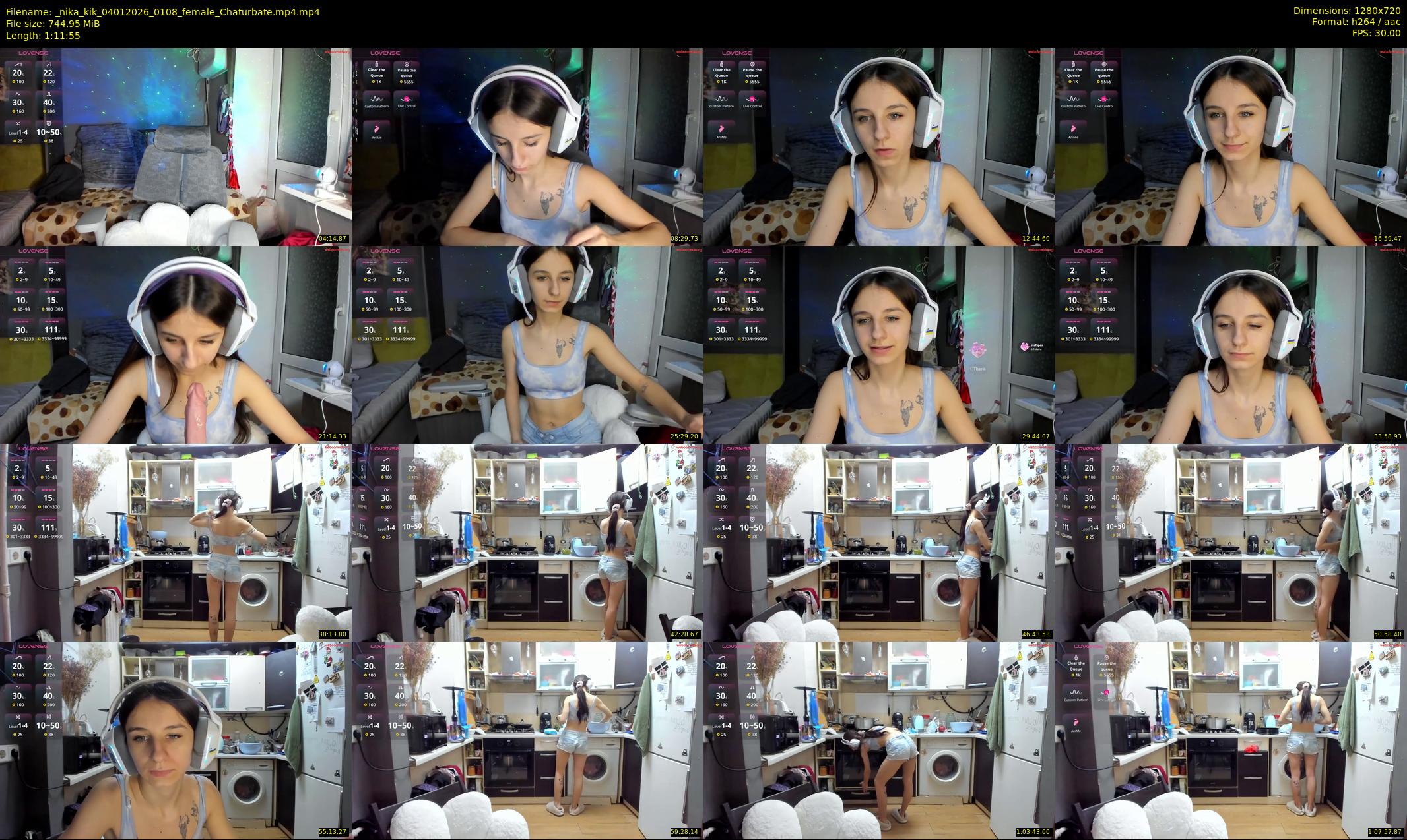 _nika_kik — 72 minute Chaturbate female cam show recording, 720p, Jan 4, 2026