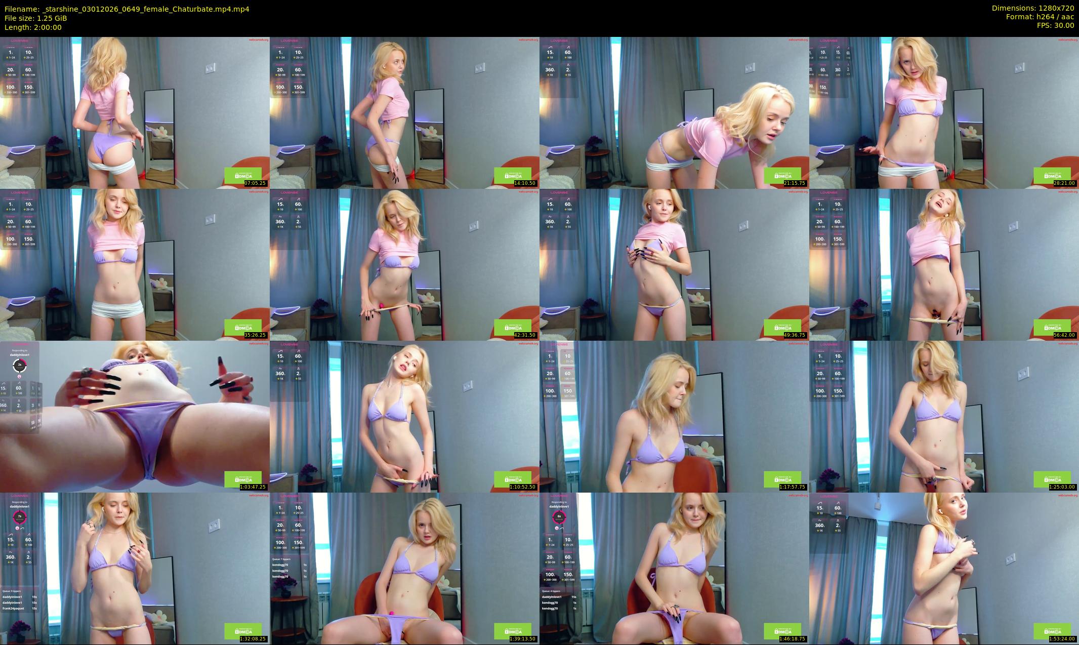 _starshine — 120 minute Chaturbate female cam show recording, 720p, Jan 3, 2026