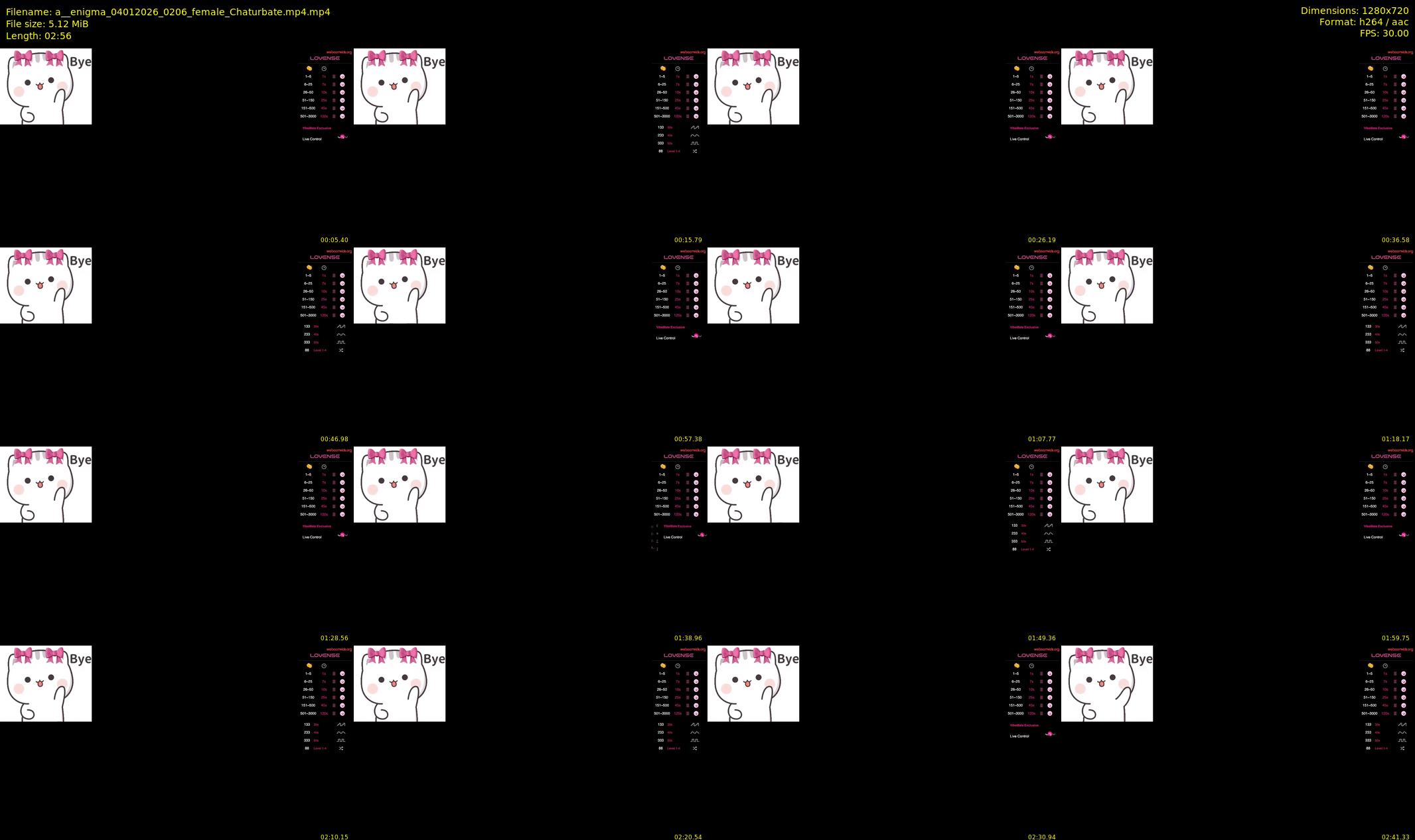 a__enigma — 3 minute Chaturbate female cam show recording, 720p, Jan 4, 2026