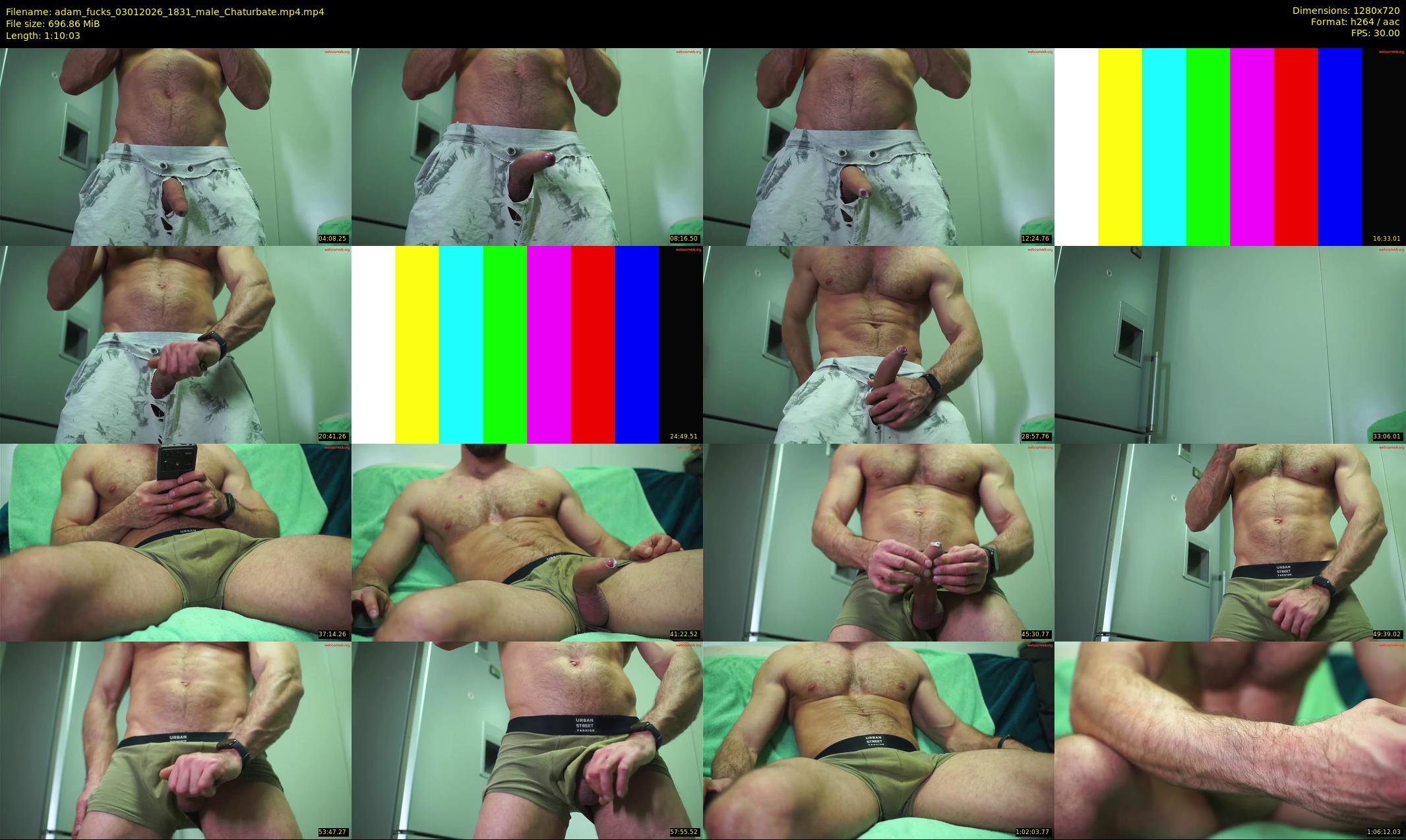adam_fucks — 71 minute Chaturbate male cam show recording, 720p, Jan 3, 2026