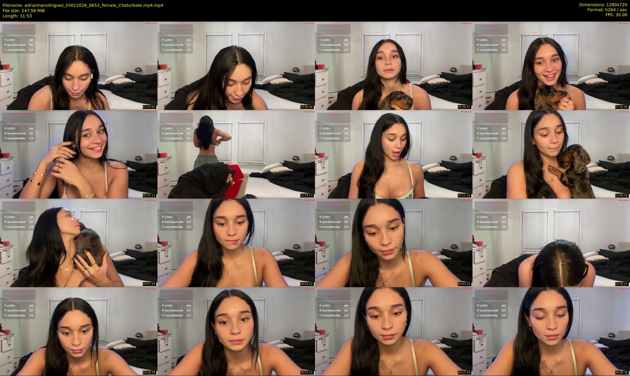adriannarodriguez — 32 minute Chaturbate female cam show recording, 720p, Jan 3, 2026