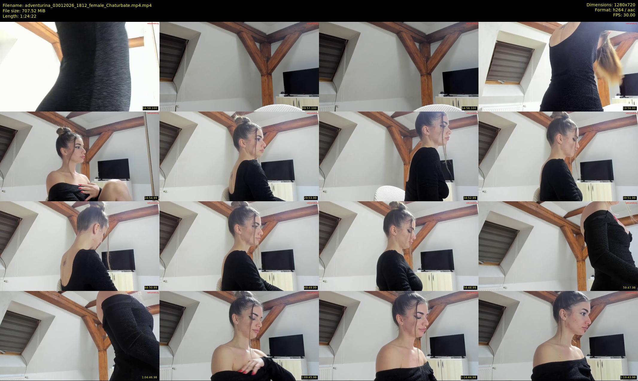 adventurina — 85 minute Chaturbate female cam show recording, 720p, Jan 3, 2026