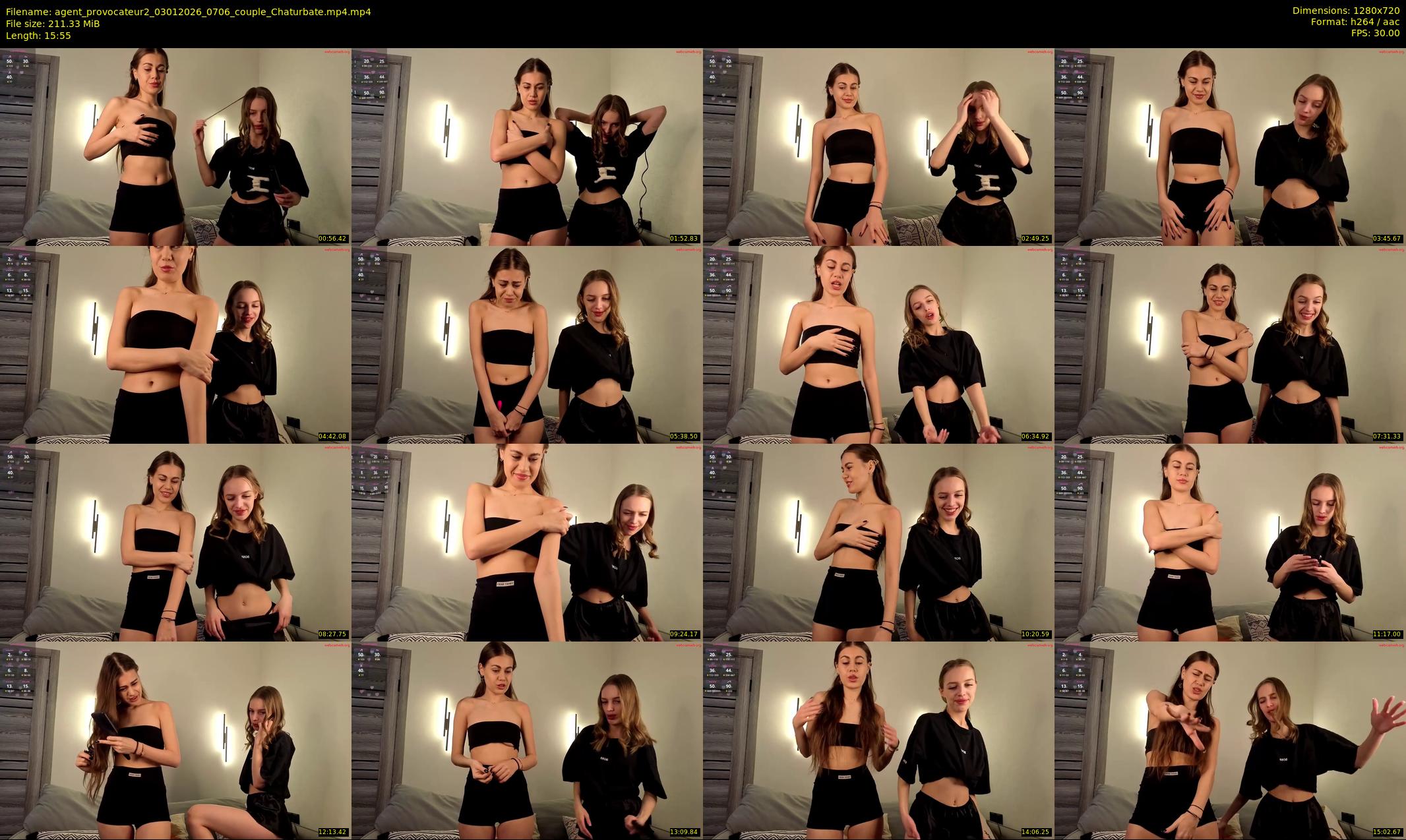 agent_provocateur2 — 16 minute Chaturbate couple cam show recording, 720p, Jan 3, 2026