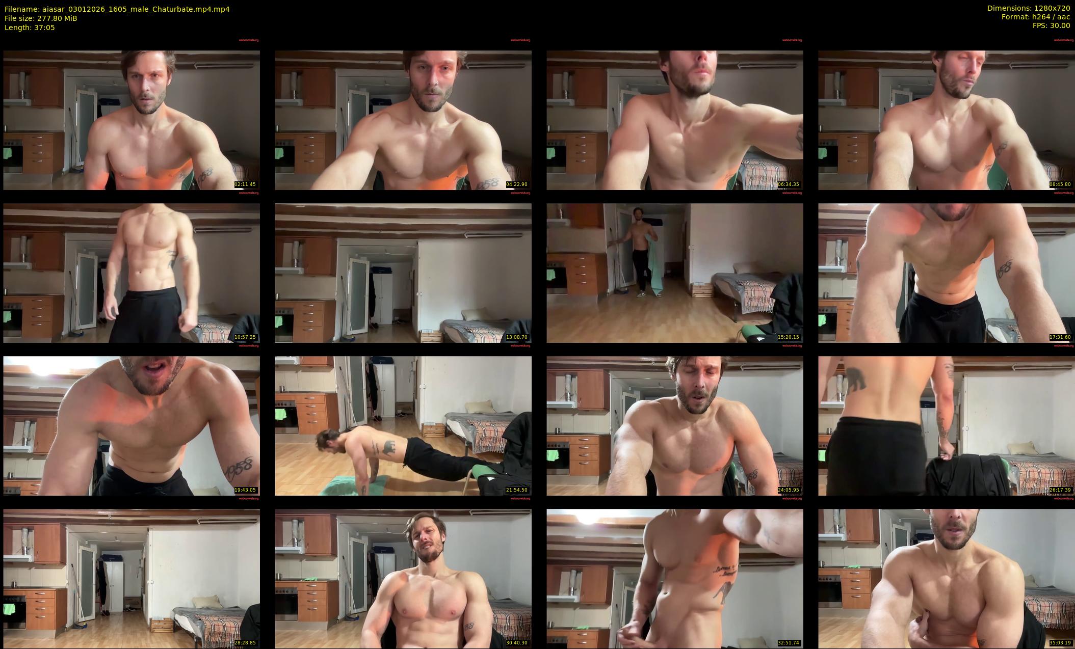 aiasar — 38 minute Chaturbate male cam show recording, 720p, Jan 3, 2026
