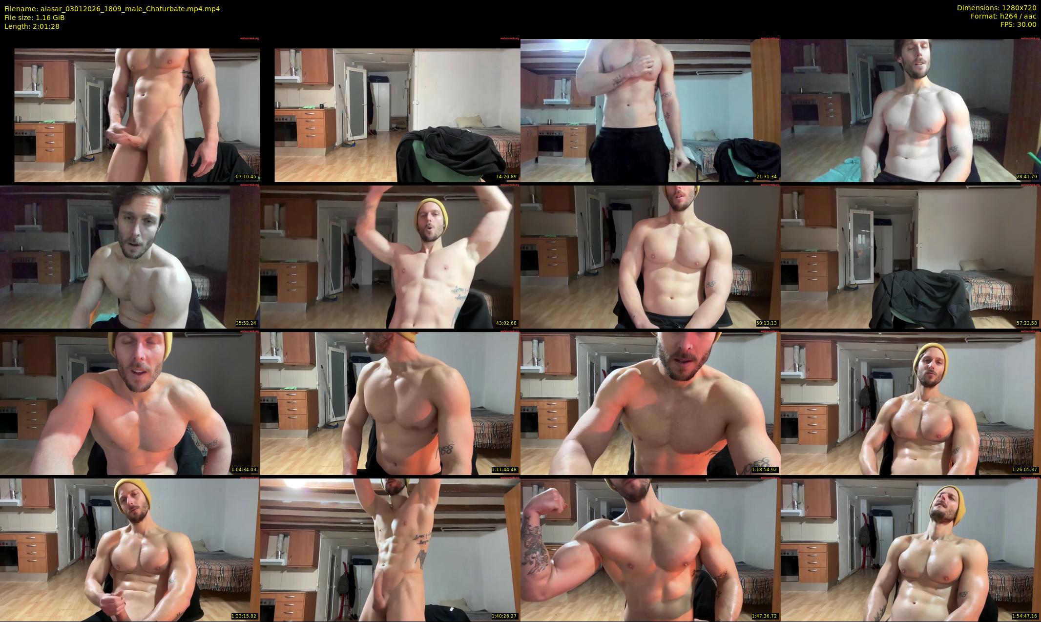 aiasar — 122 minute Chaturbate male cam show recording, 720p, Jan 3, 2026
