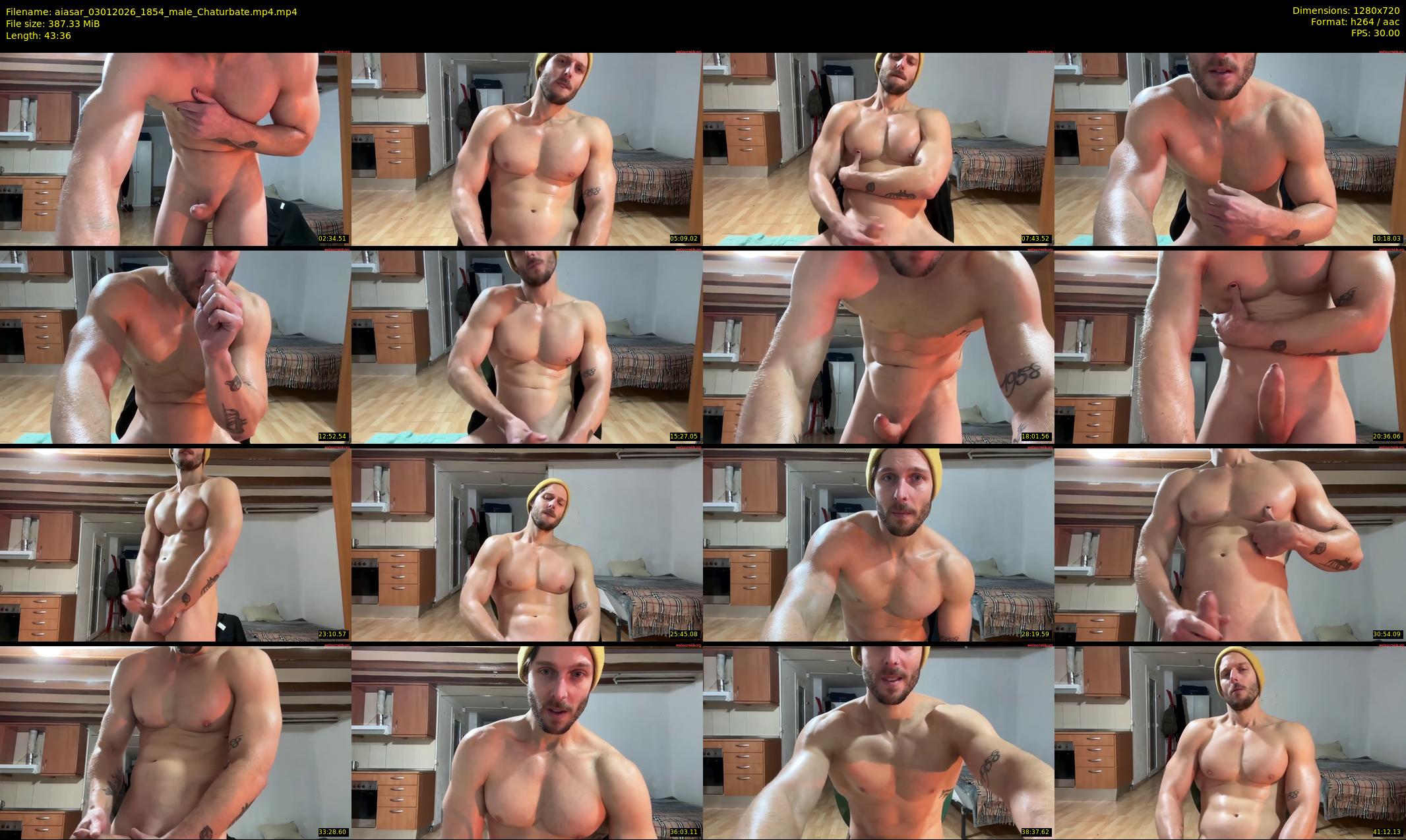 aiasar — 44 minute Chaturbate male cam show recording, 720p, Jan 3, 2026