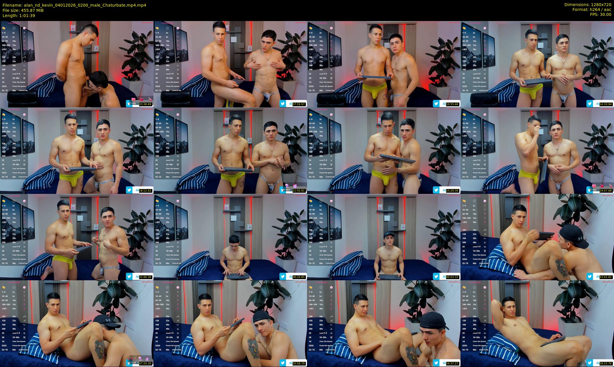 alan_nd_kevin — 62 minute Chaturbate male cam show recording, 720p, Jan 4, 2026