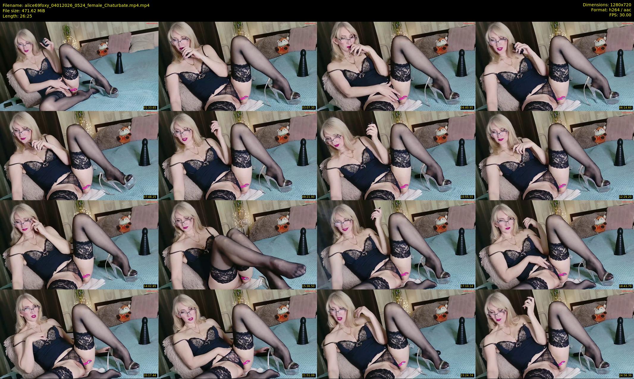 alice69foxy — 27 minute Chaturbate female cam show recording, 720p, Jan 4, 2026