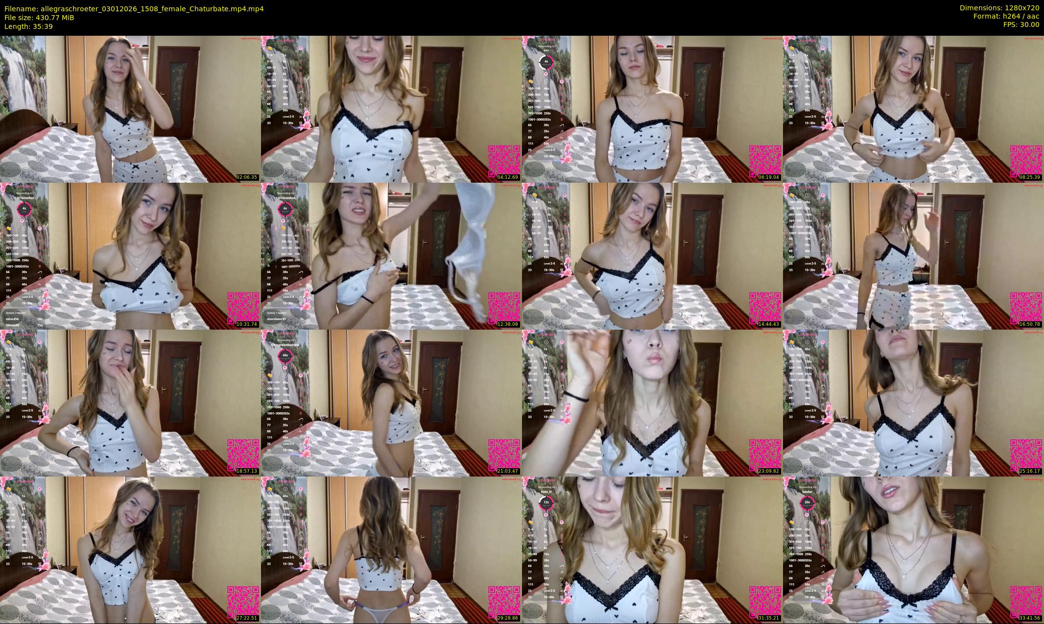 allegraschroeter — 36 minute Chaturbate female cam show recording, 720p, Jan 3, 2026