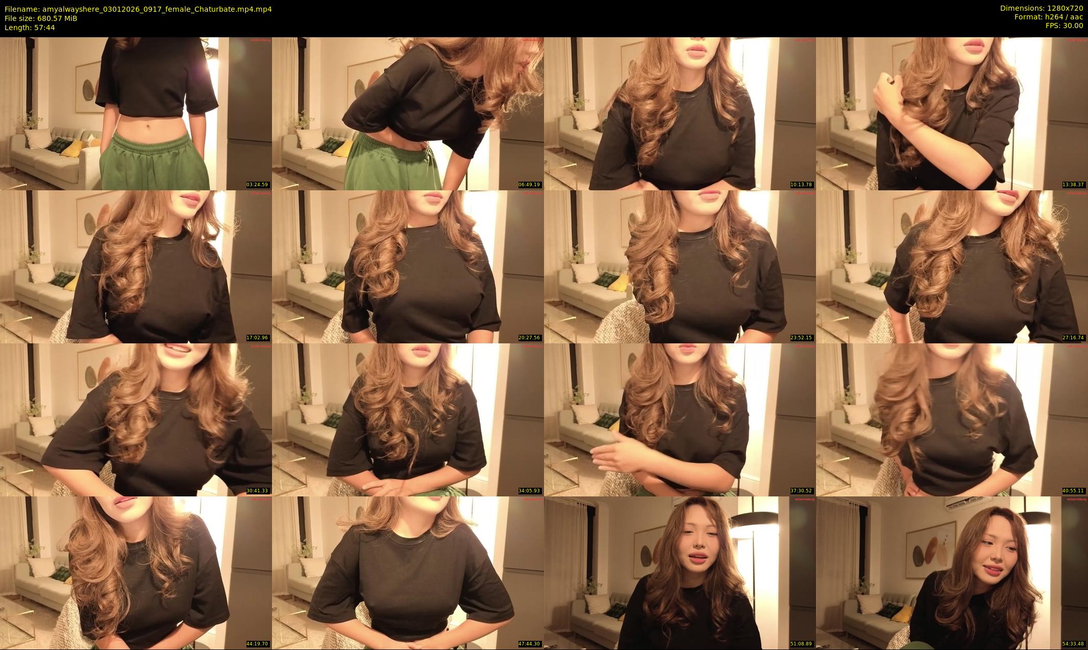 amyalwayshere — 58 minute Chaturbate female cam show recording, 720p, Jan 3, 2026