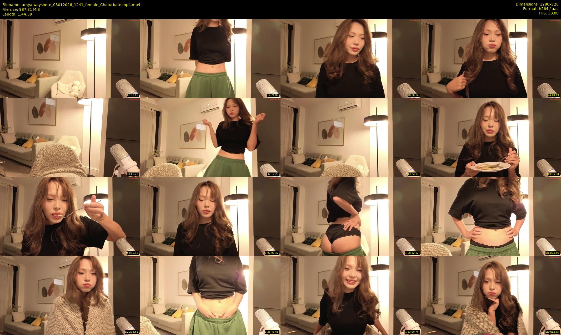 amyalwayshere — 105 minute Chaturbate female cam show recording, 720p, Jan 3, 2026