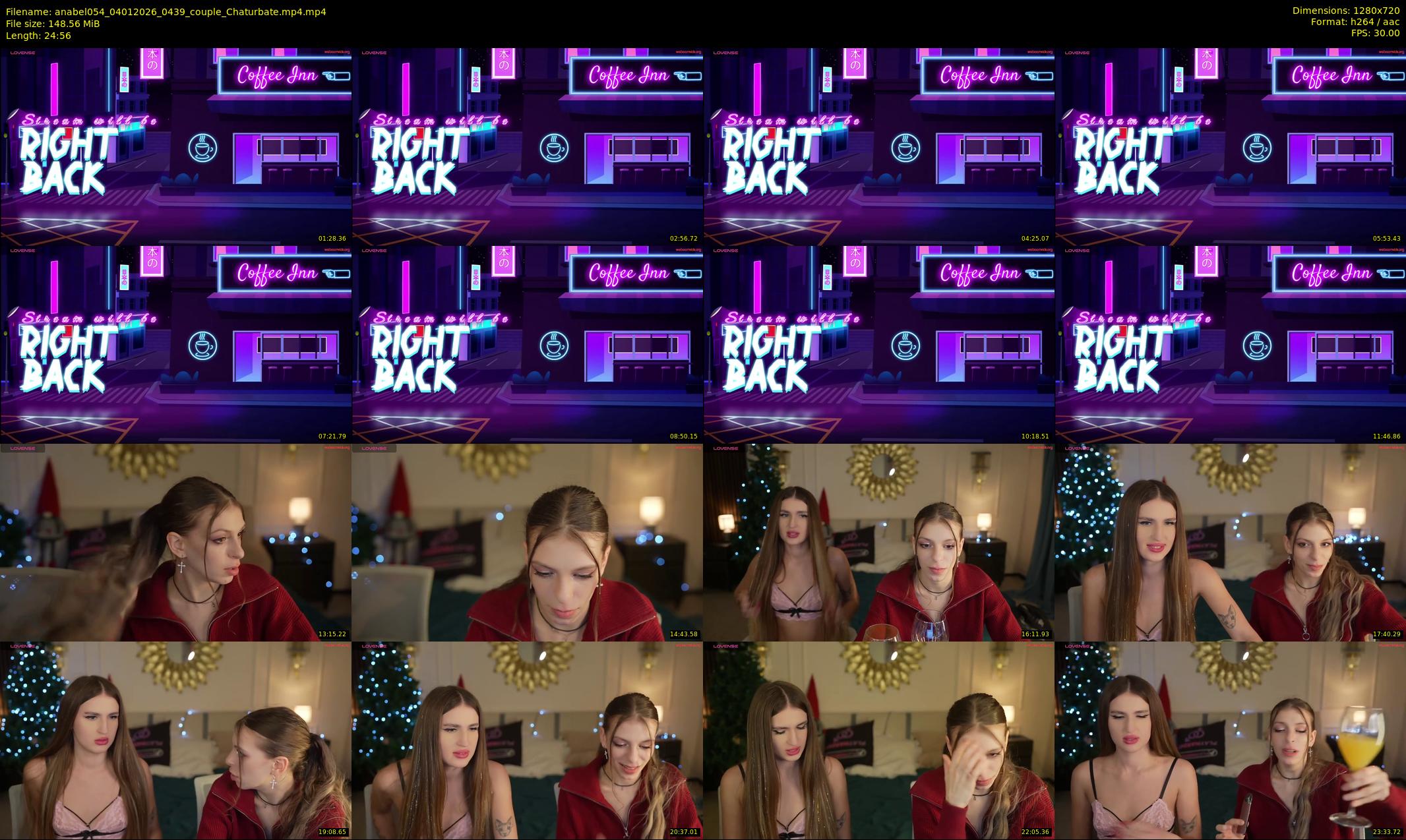 anabel054 — 25 minute Chaturbate female cam show recording, 720p, Jan 4, 2026